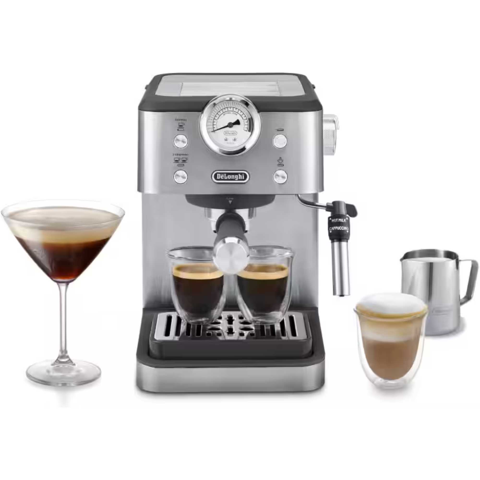 Linea Classic Coffee Machine - Silver - EM450 | DLN-EM450.M