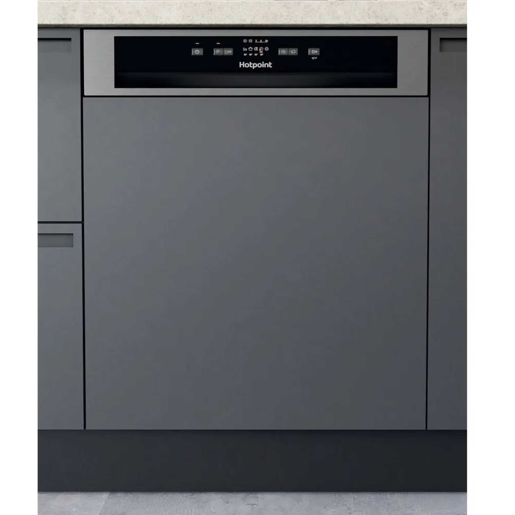Hotpoint Semi-Integrated Full-Sized Dishwasher - H3B L626 X UK