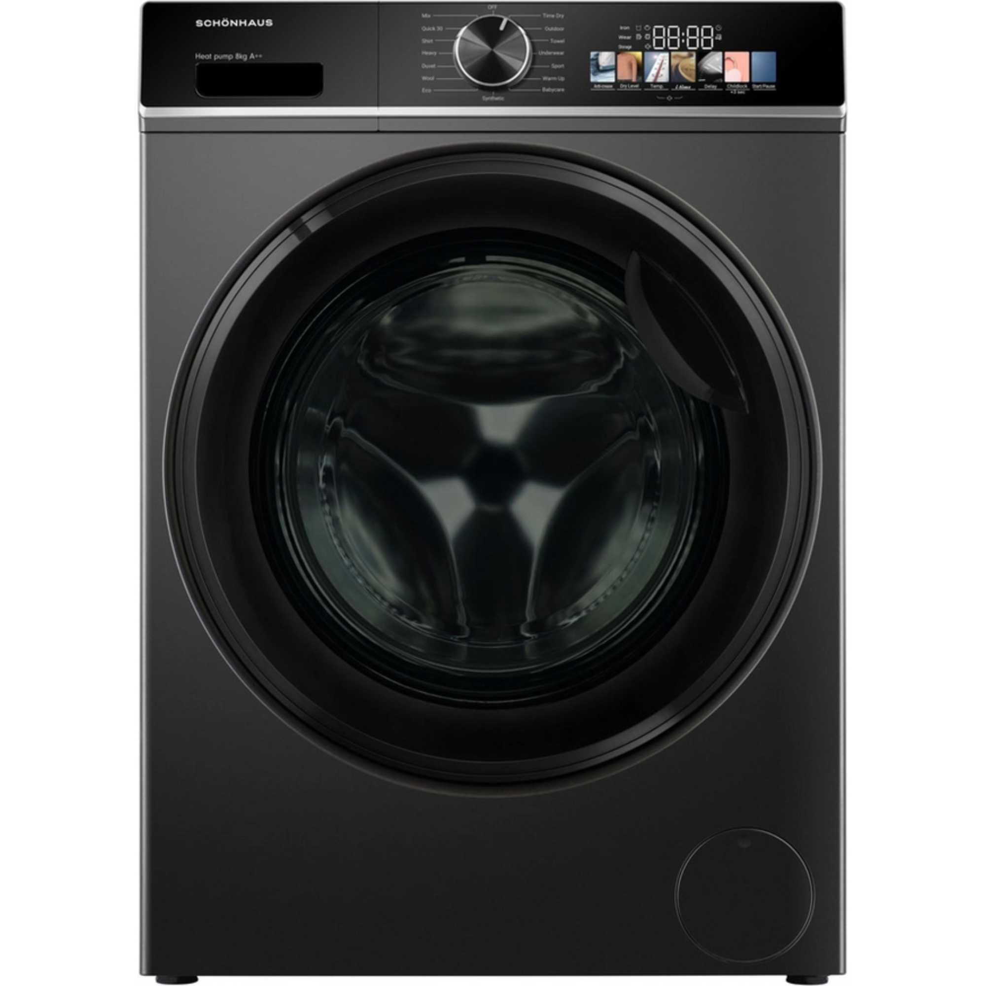 TDSHF018A3G 8kg Heat Pump Tumble Dryer - Graphite | SCH