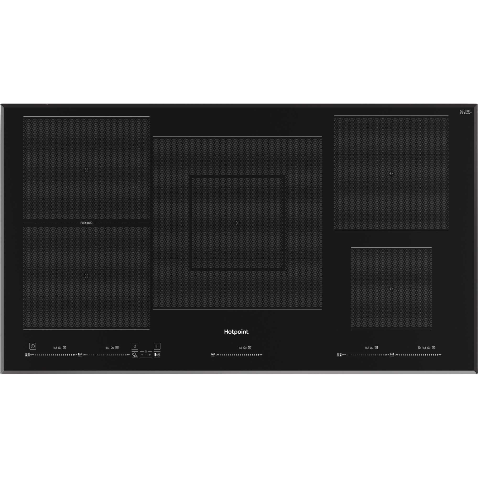 Hotpoint TT 1090 BA 90cm 5 Zone Induction Hob - Black