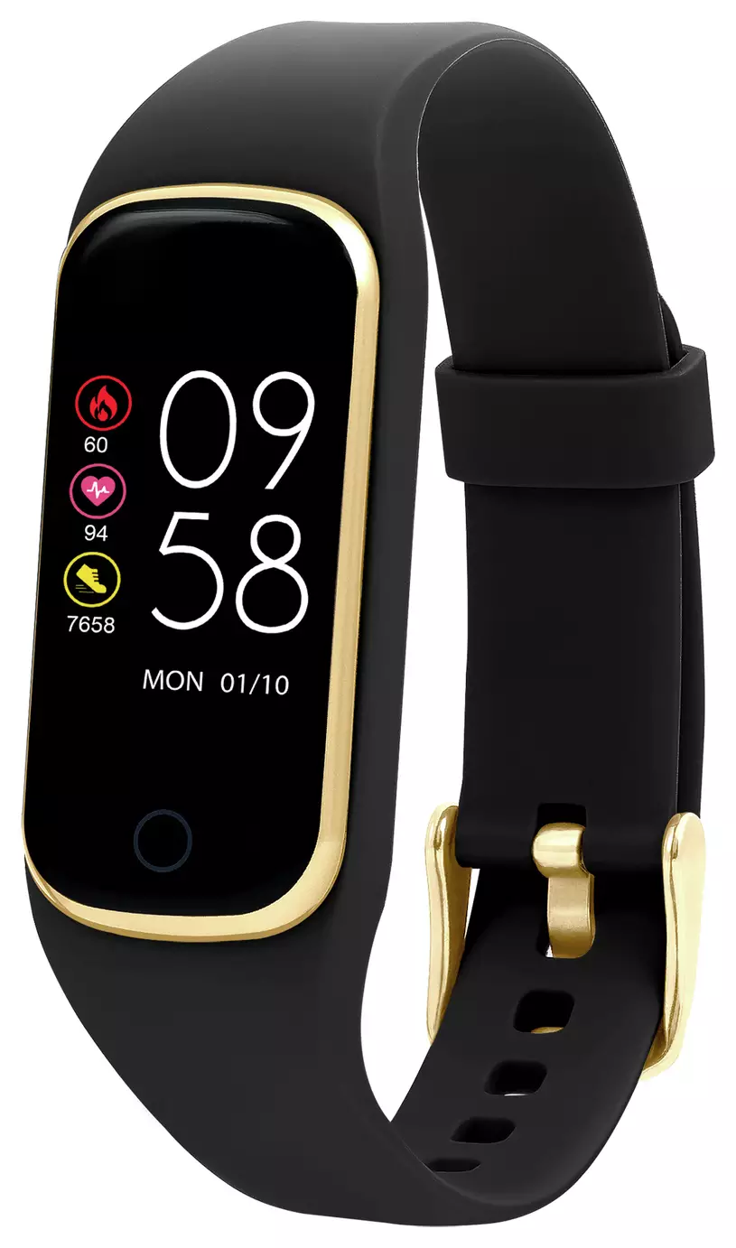 Reflex Active Series 8 Black Silicone Strap Smart Watch