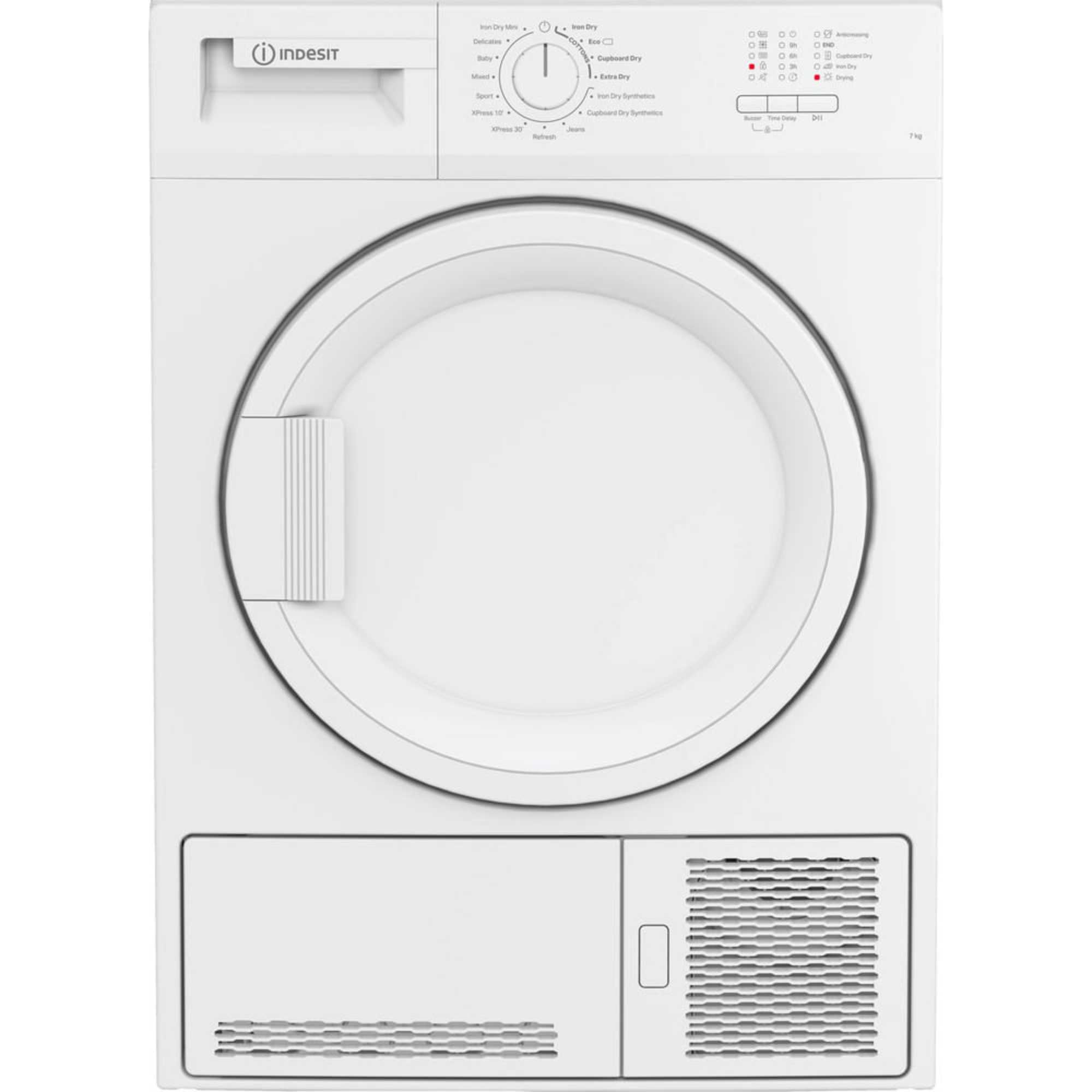 C YD C72 WWGL UK 7kg Sensor Dry Condenser Tumble Dryer - White | IND