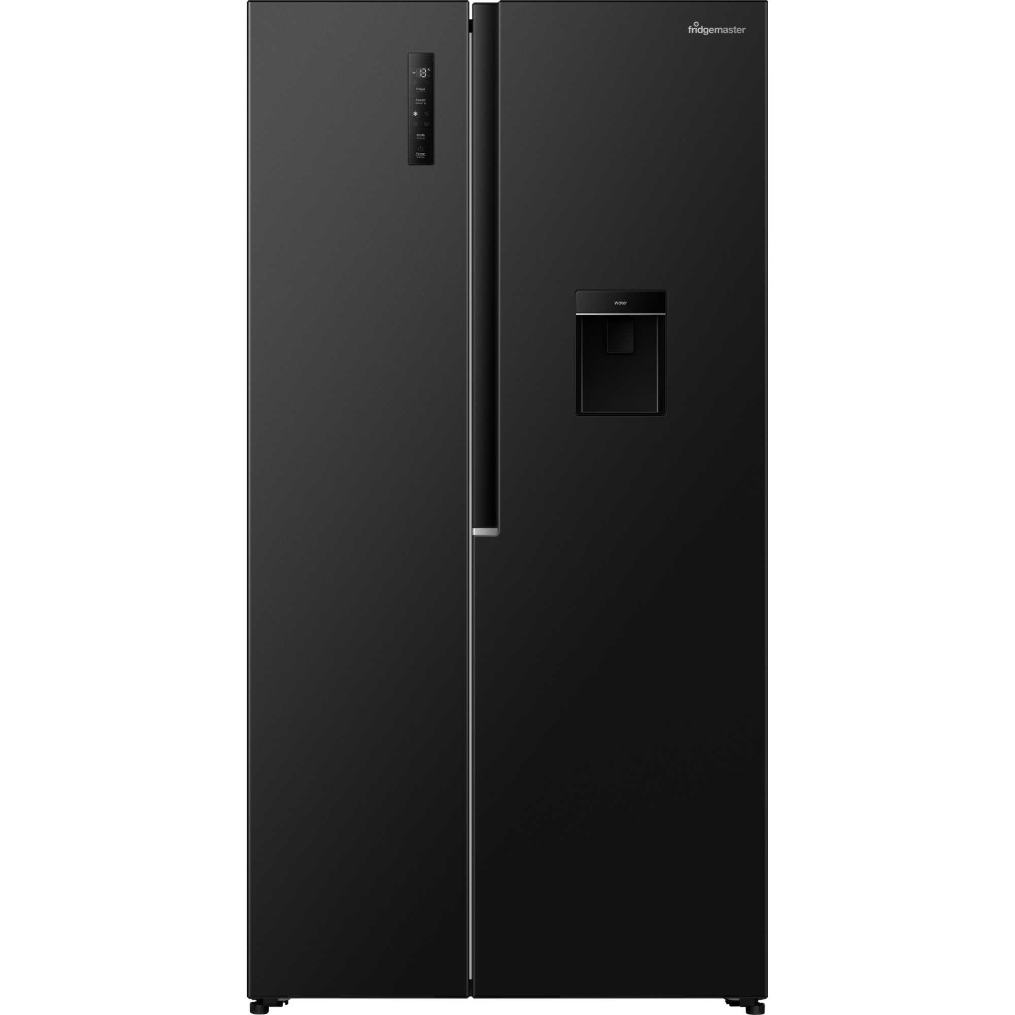 Fridgemaster American Style Fridge Freezer 60/40 Total No Frost - Black