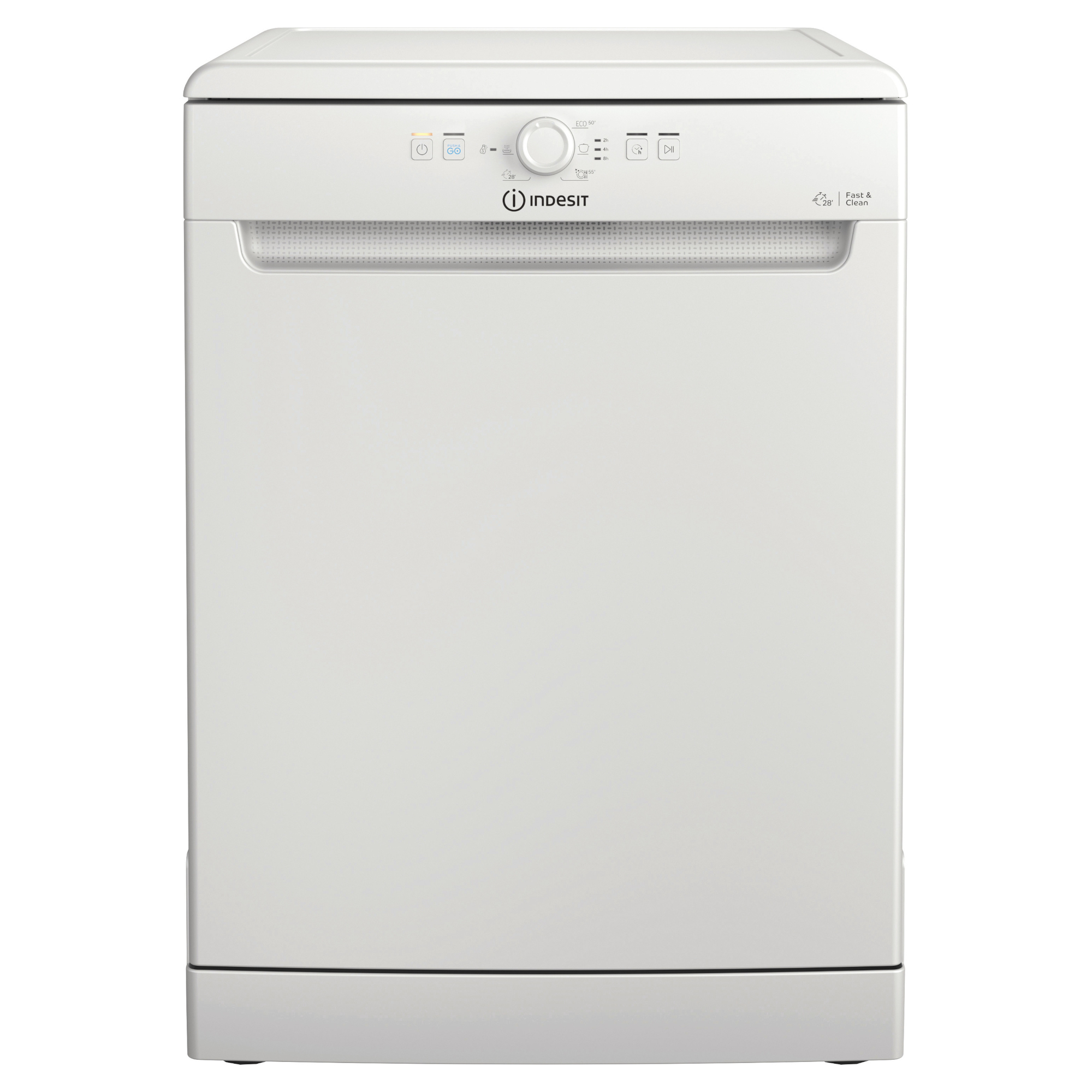 Indesit Push&Go Freestanding Full-Sized Dishwasher - D2F HK26 UK
