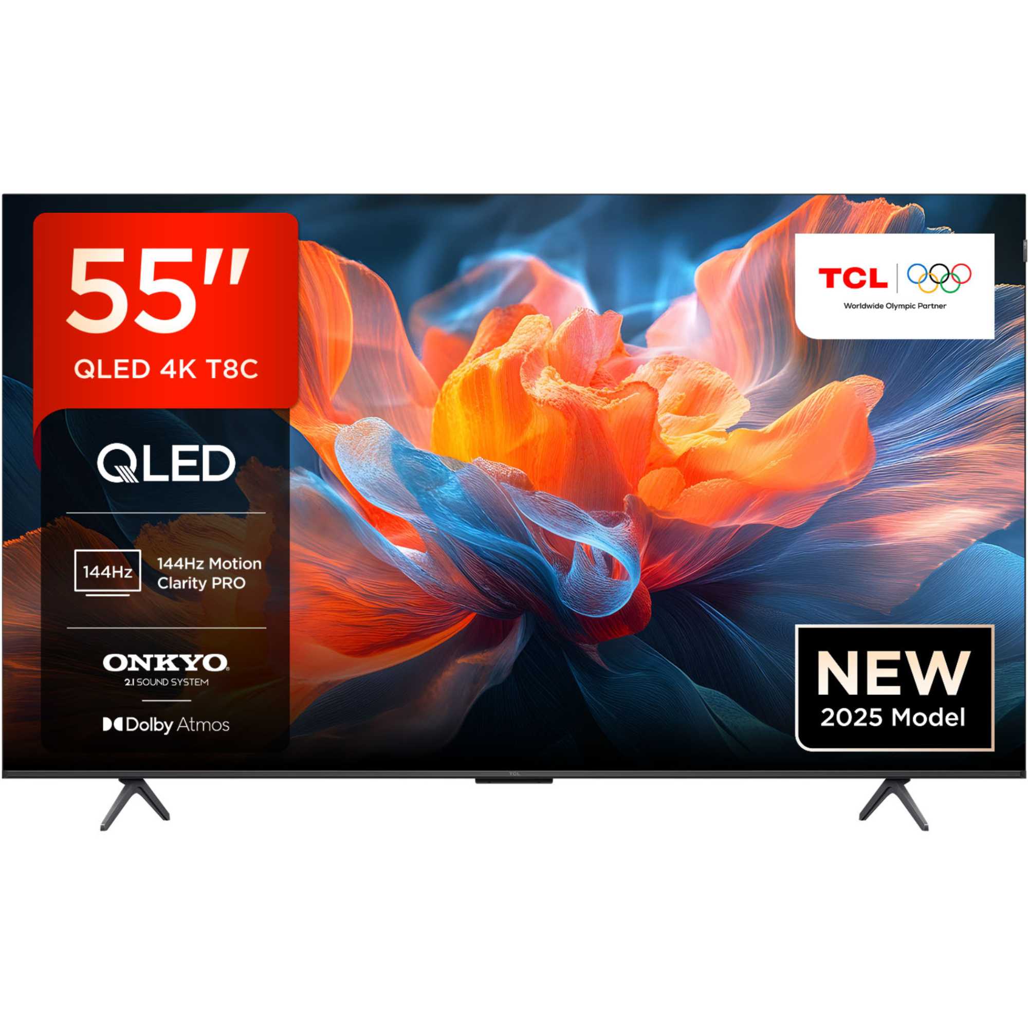 TCL\\ 55T8C-UK 55" 4K QLED HDR PRO Smart TV