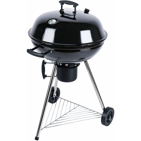 Charcoal kettle barbecue, Georges, Black, 65.5x65.5x98 cm