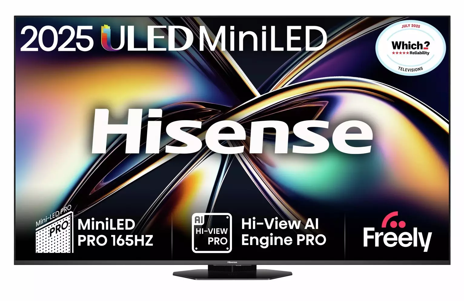 Hisense 85 Inch 85U8QTUK Smart 4K UHD HDR MiniLED Freely TV
