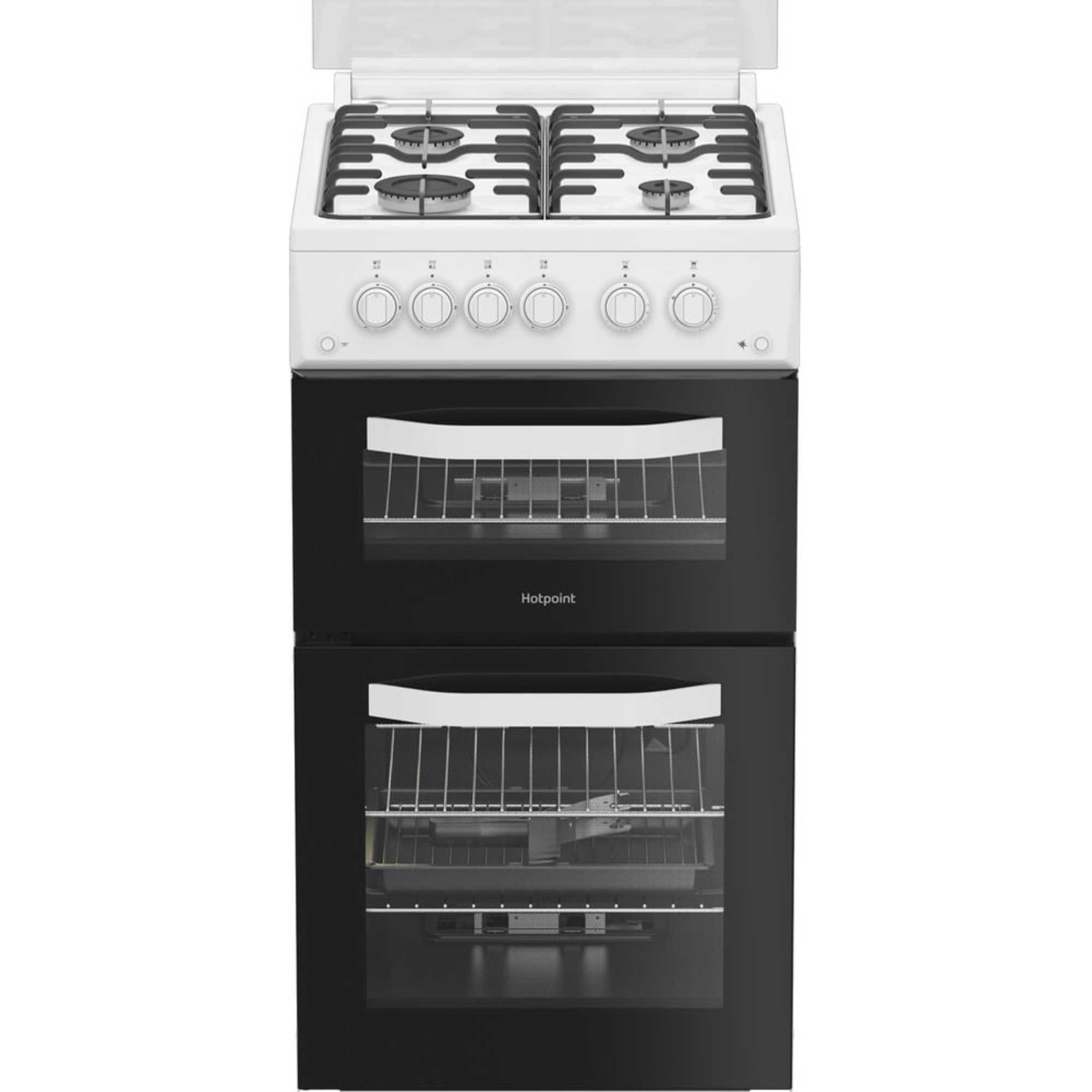 Hotpoint\\ 50cm Gas Double Oven Cooker