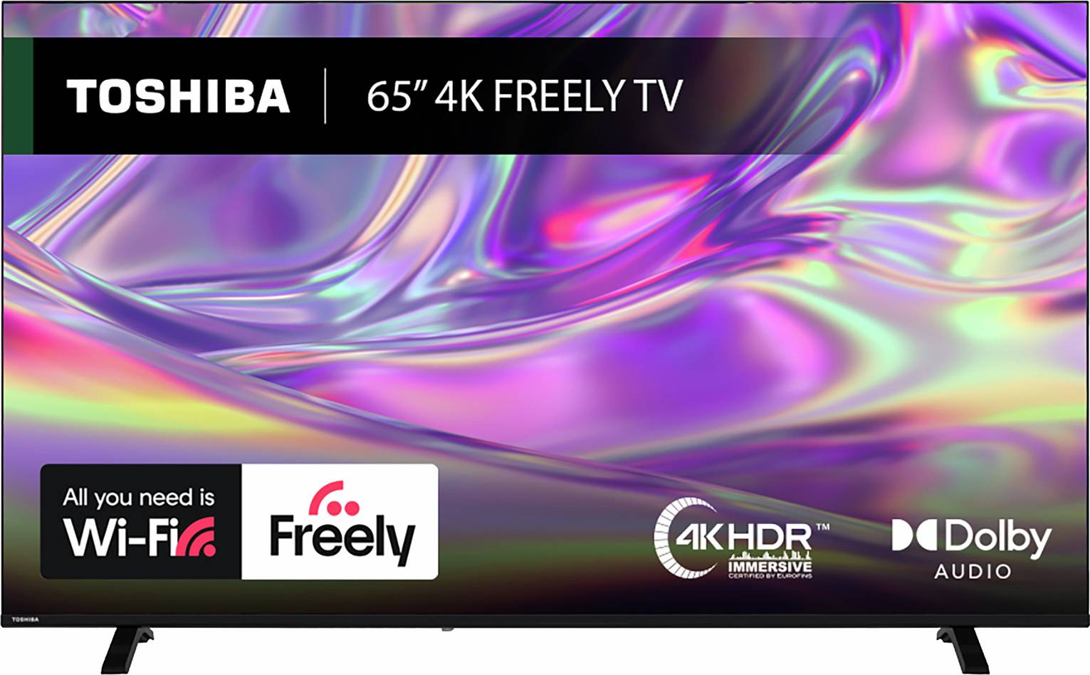 Toshiba 65 Inch 65UV1563DB Smart 4K UHD HDR DLED Freely TV