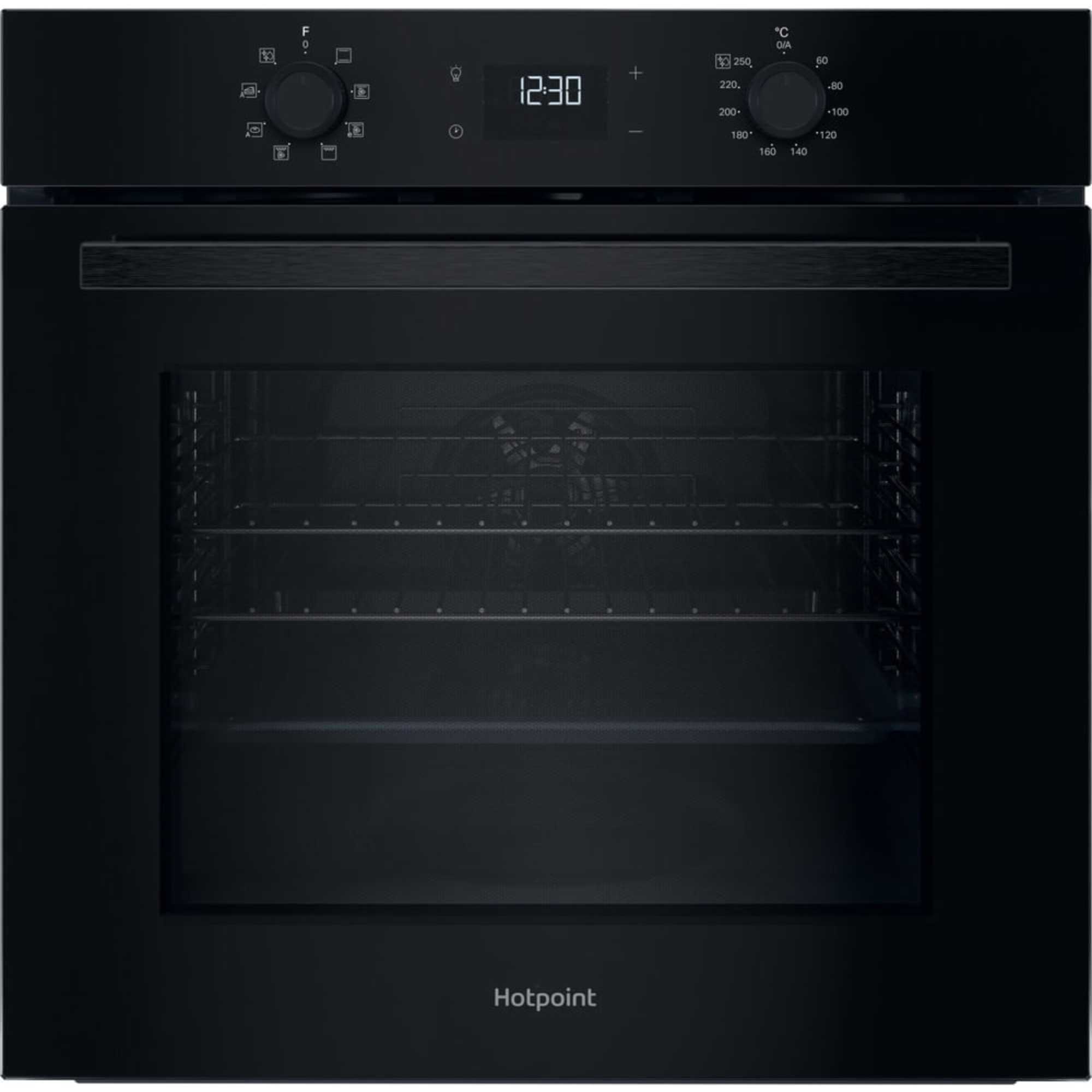 Hotpoint HO 455H B UK Class 2 Multiflow Single Electric Fan Oven - Black
