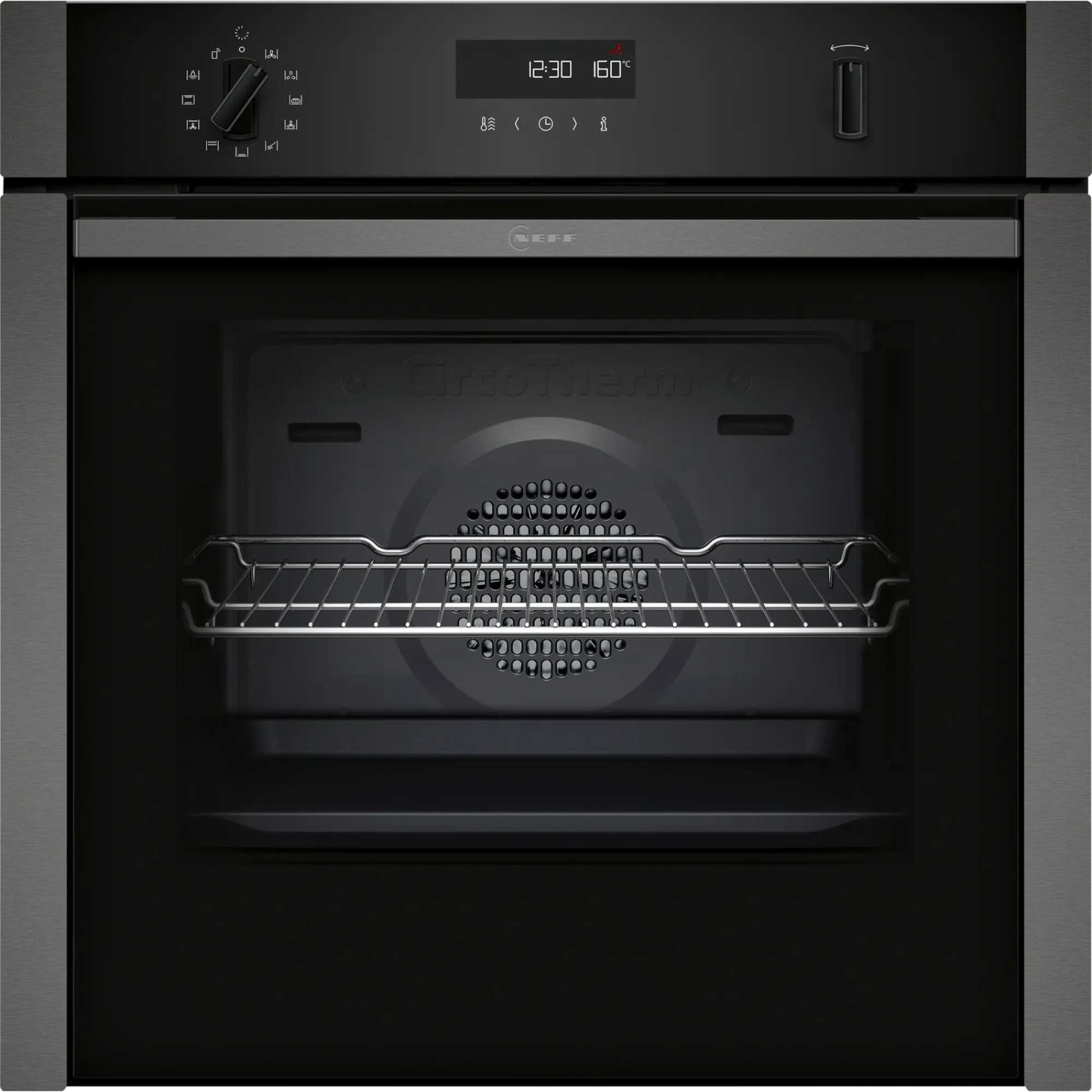 NEFF N 50 B6ACH7AG7B Slide&Hide Built-In Smart Single Oven - Graphite Grey