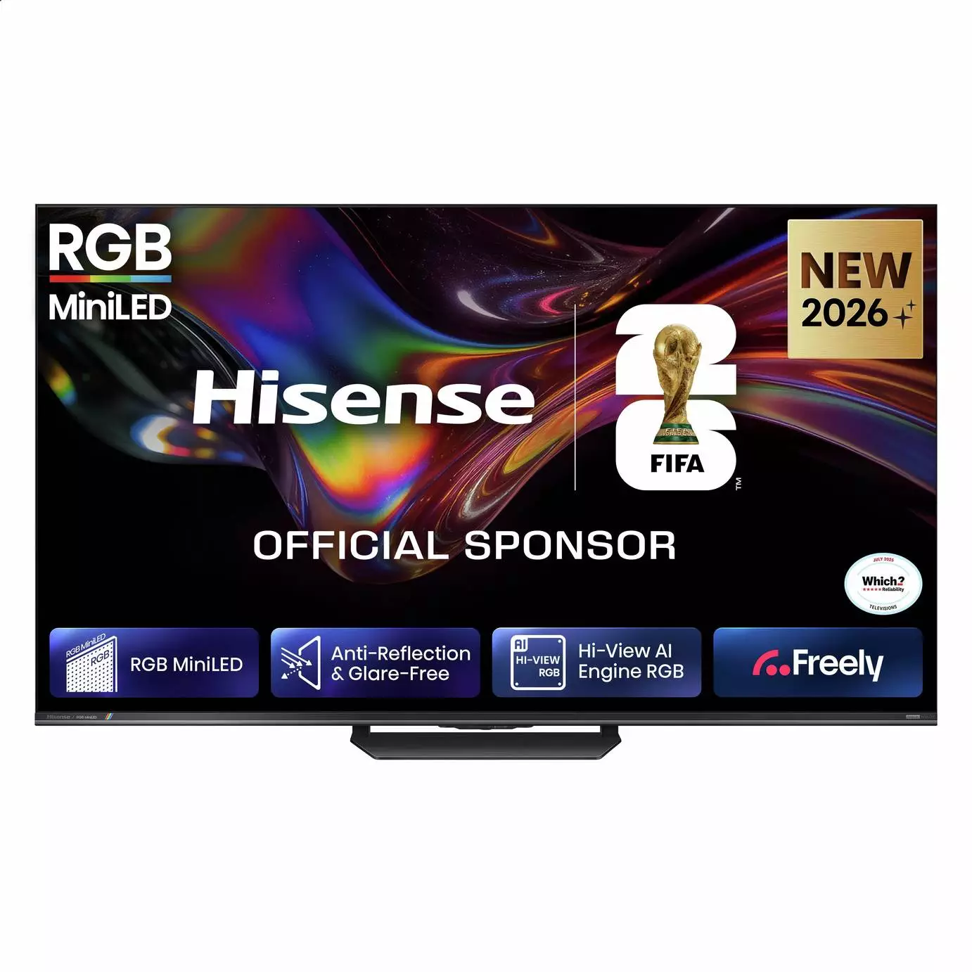 Hisense 65 Inch 65ER8STUK Smart 4K RGB Mini LED Freely TV