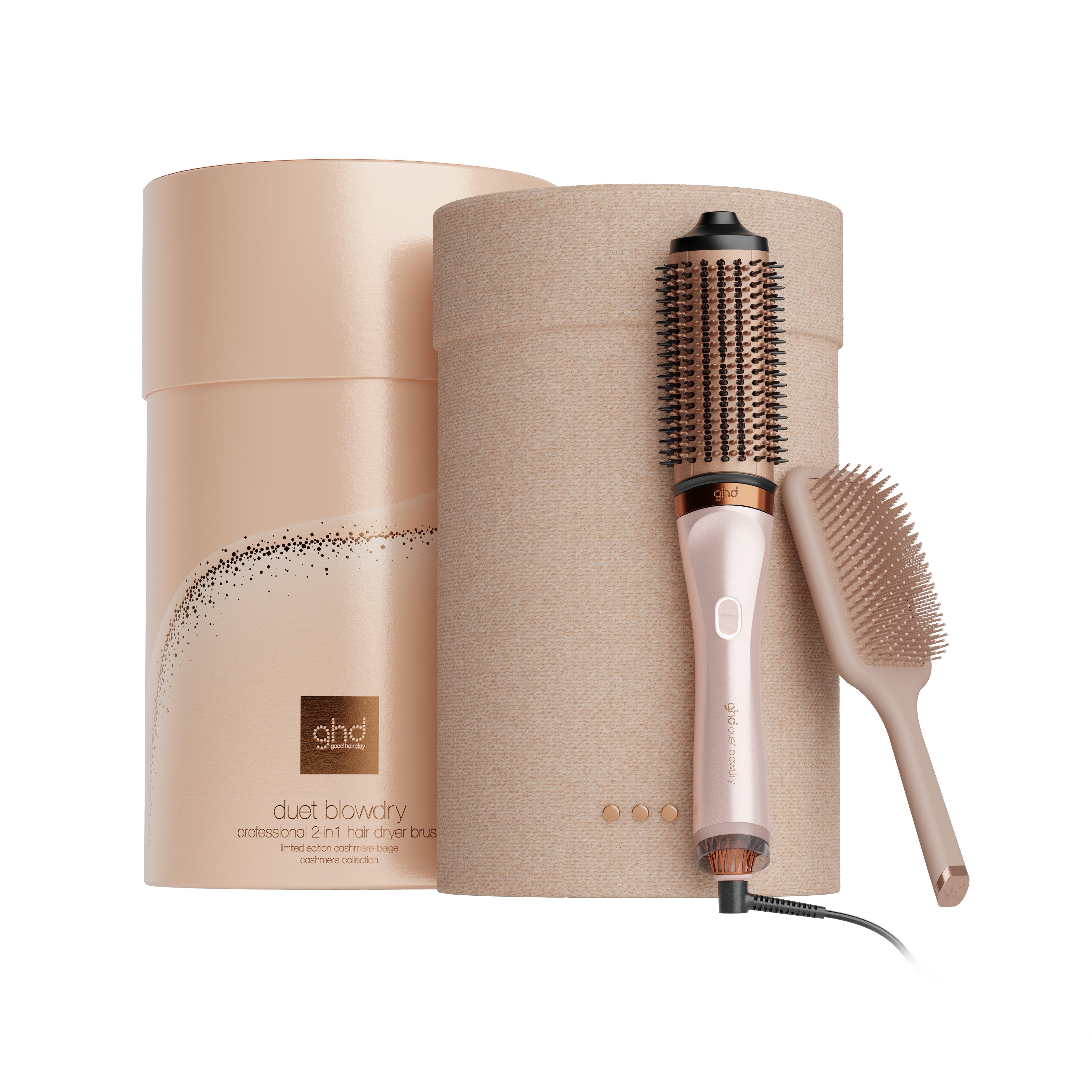 GHD DUET BLOWDRY HAIR DRYER BRUSH IN BLACK BUNDLE