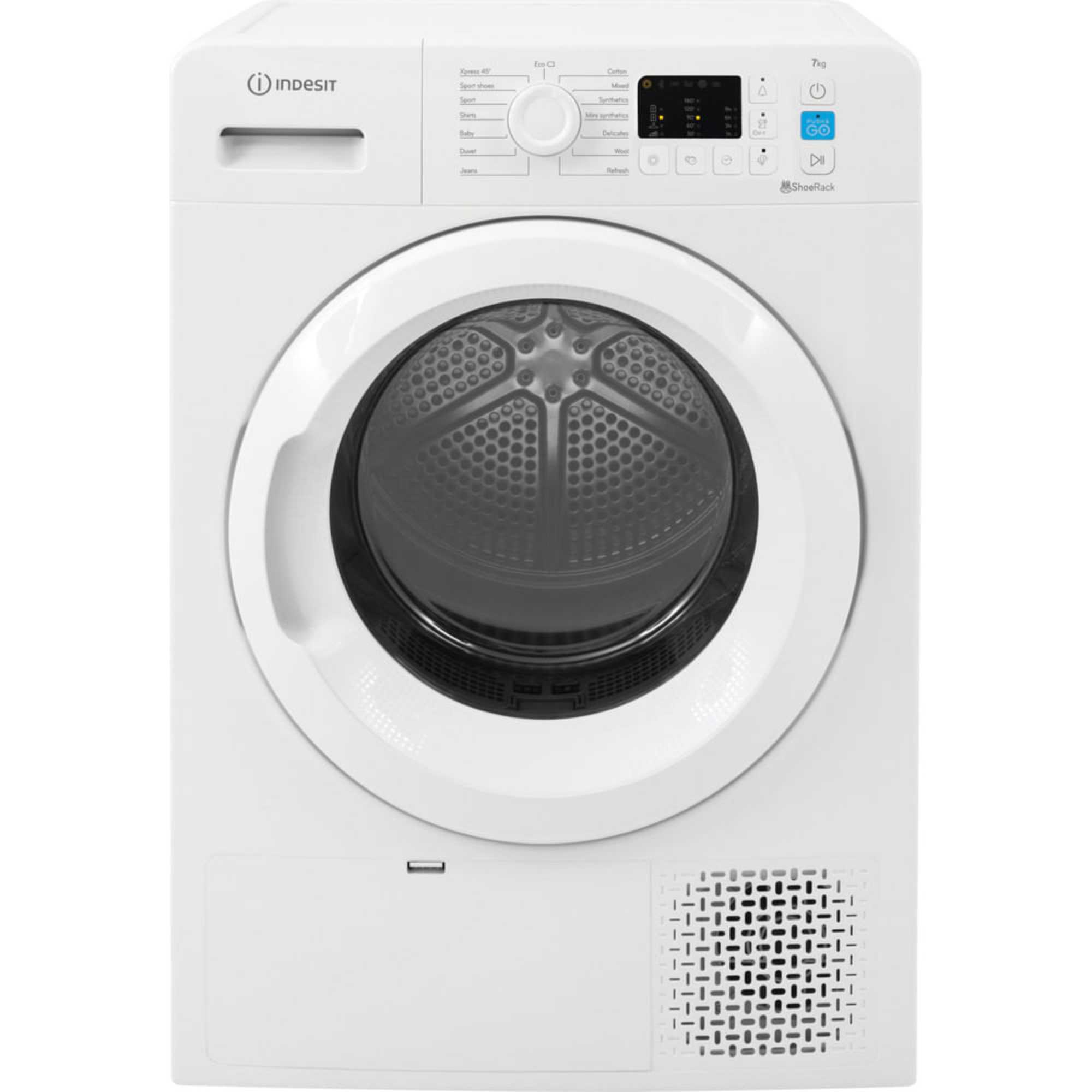 Indesit YT M10 71 R UK Push&Go 7kg Heat Pump Tumble Dryer - White