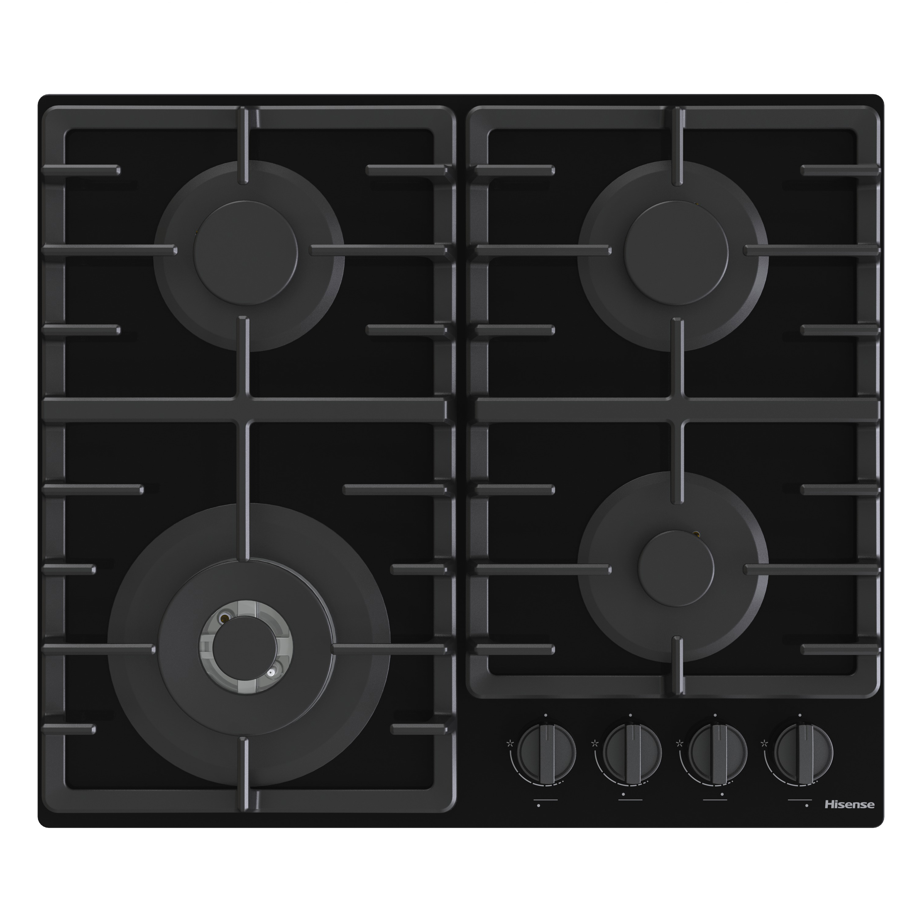 Hisense 60cm 4 Burner Gas Hob - Black GG663BHF