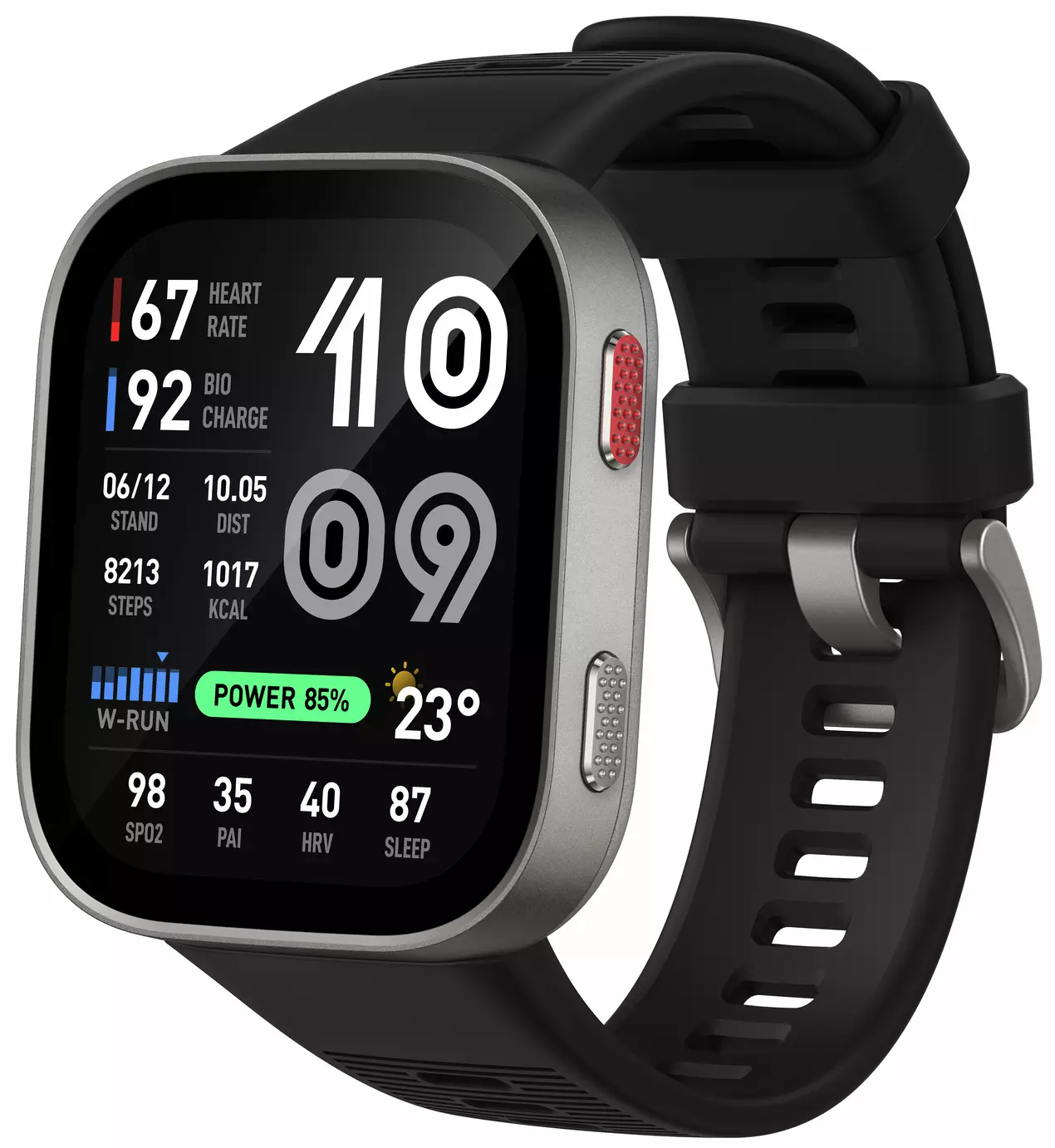 Amazfit Bip Max Smart Watch - Black & Silver