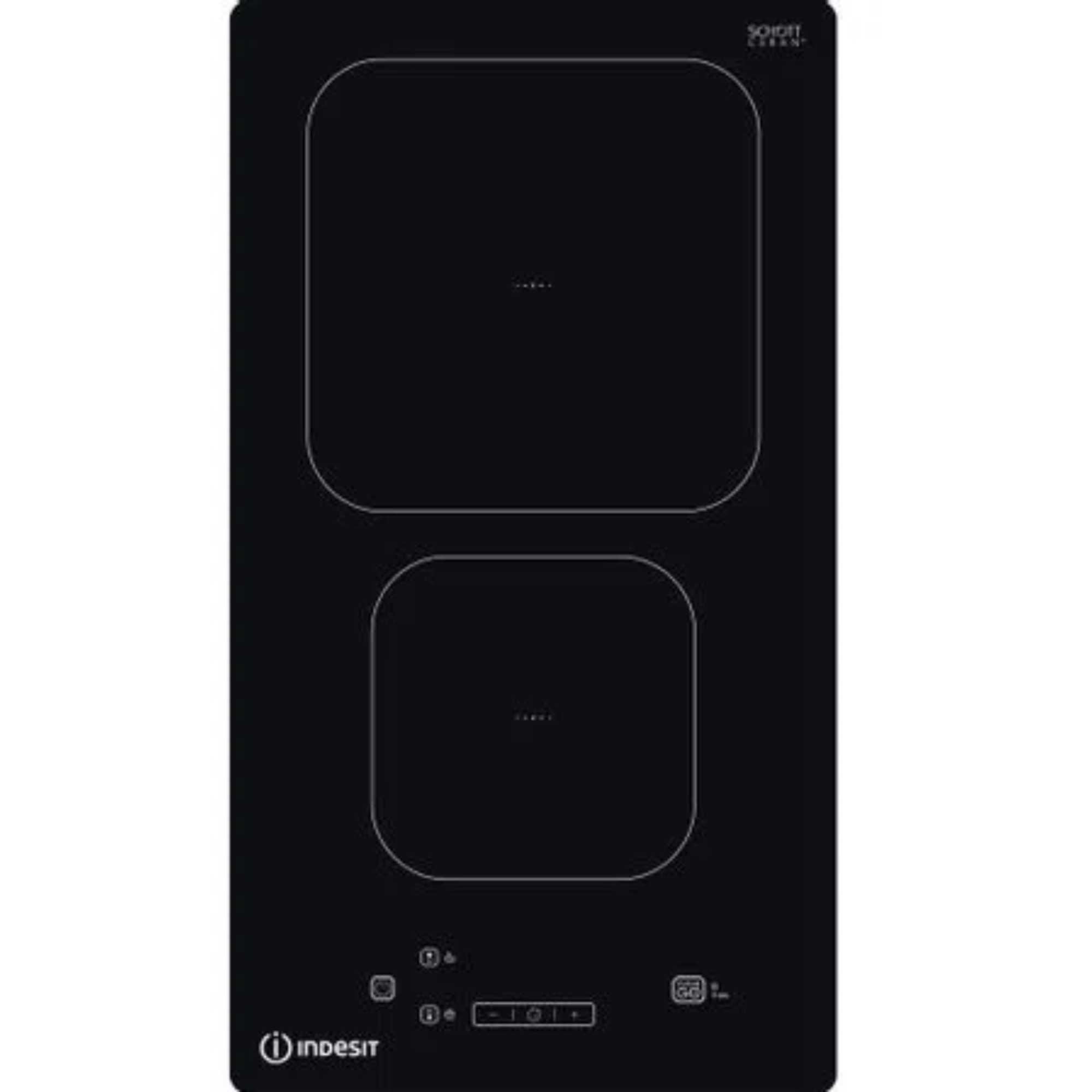 Indesit IS 19Q30 NE 30cm 2 Zone Induction Glass Ceramic Hob - Black