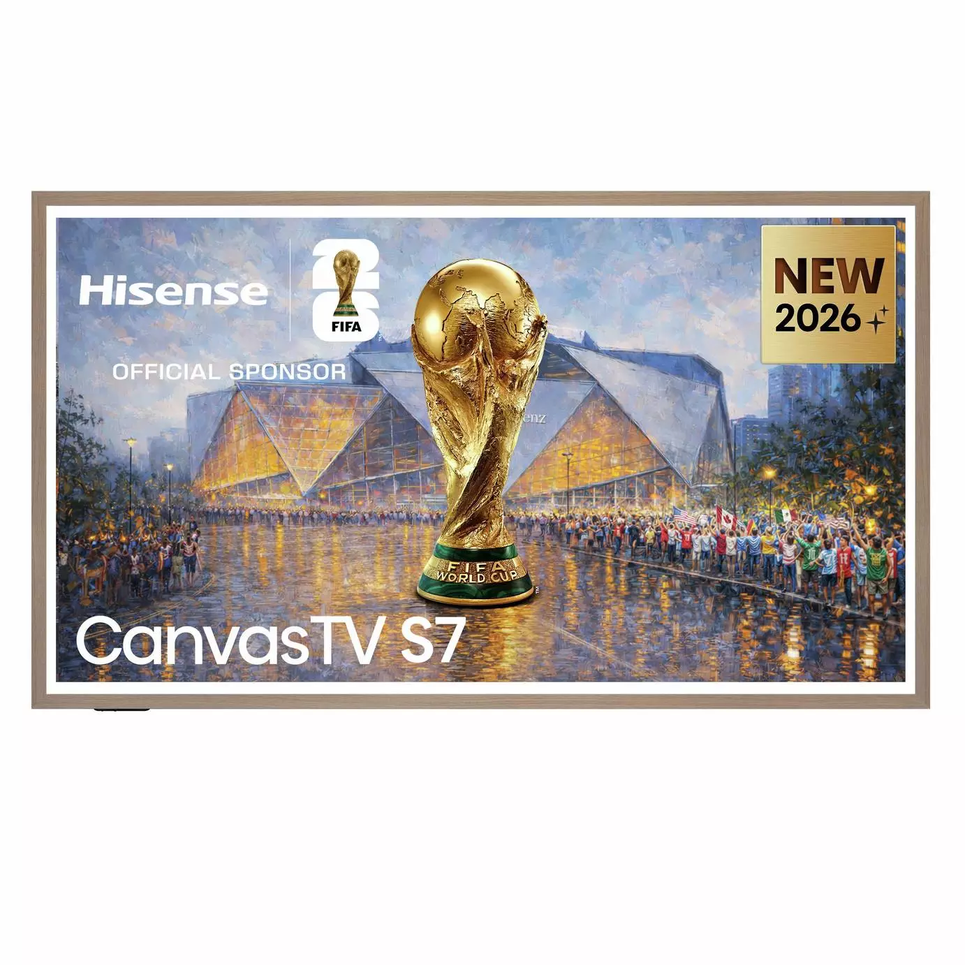 Hisense 65 Inch 65S7STUK Smart 4K UHD HDR QLED Canvas TV
