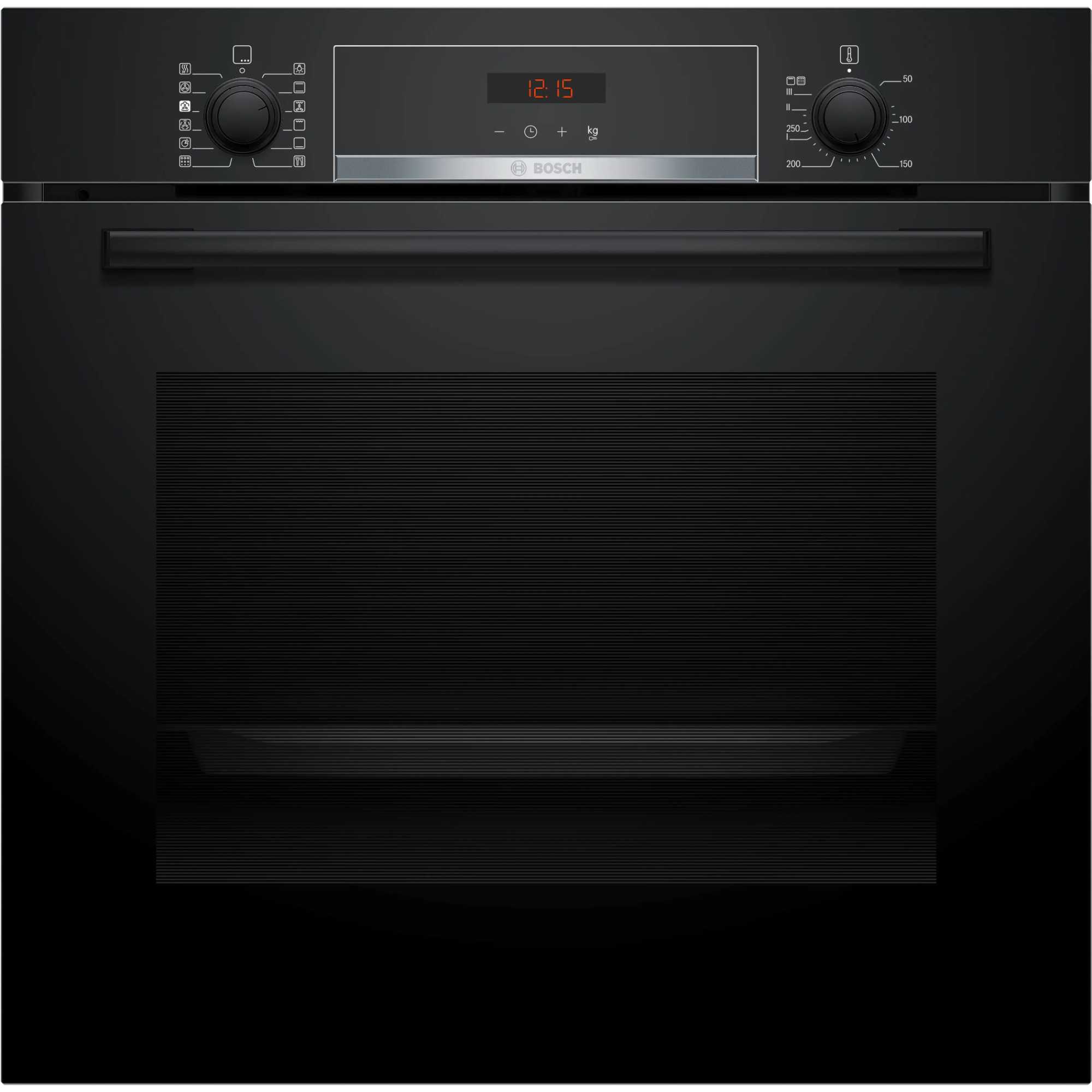 Bosch Series 4 HQA574BB3B Built-In Single Oven with Steam Function - Black