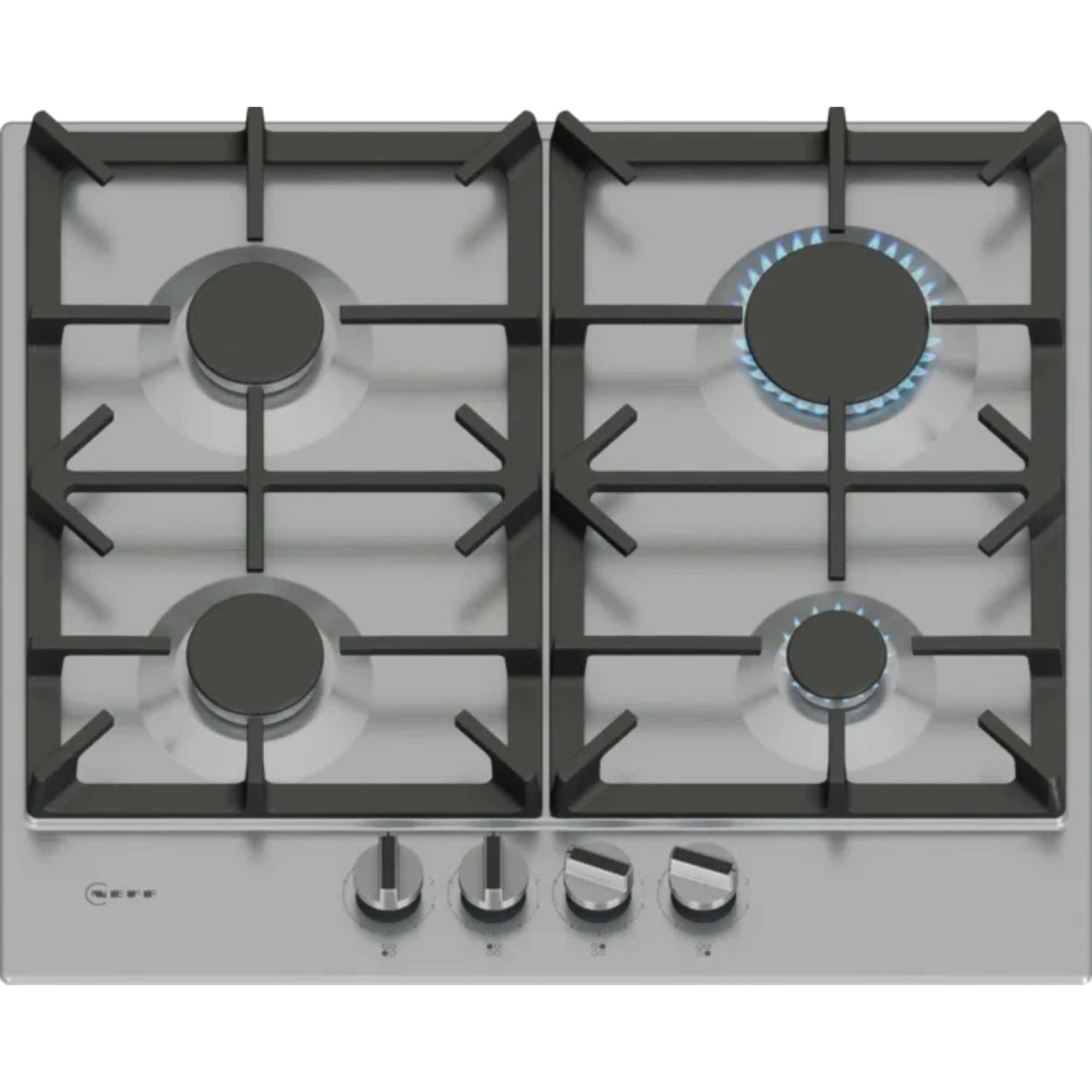 NEFF T26CIP8N0 N70 60cm 4 Burner Gas Hob - Stainless Steel