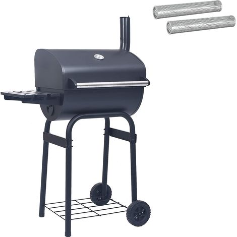 Charcoal Grill 75 x 48 x 120 cm Powder-coated steel and Plastic vidaXL