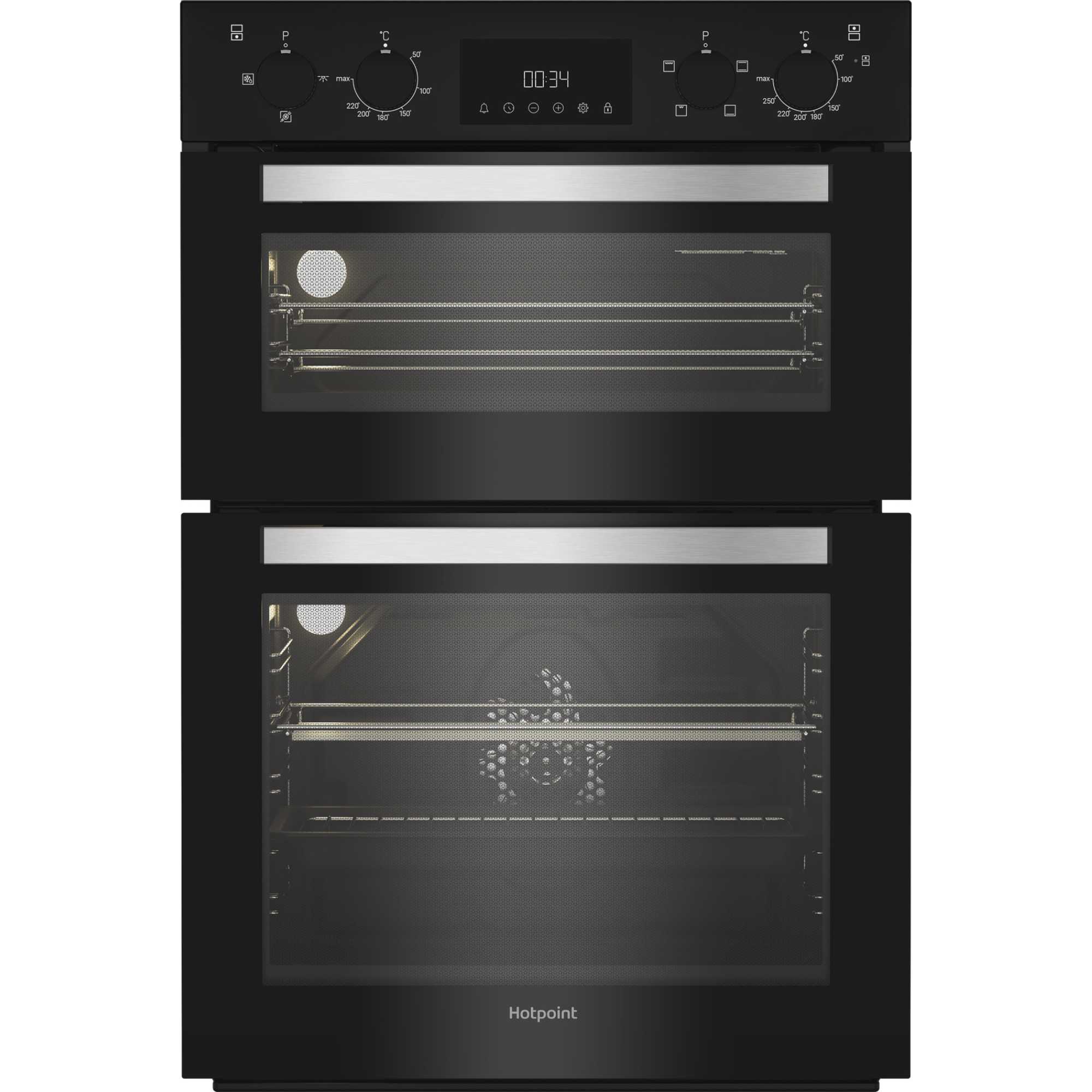 Hotpoint DIH 10D B Built-In Double Oven - Black