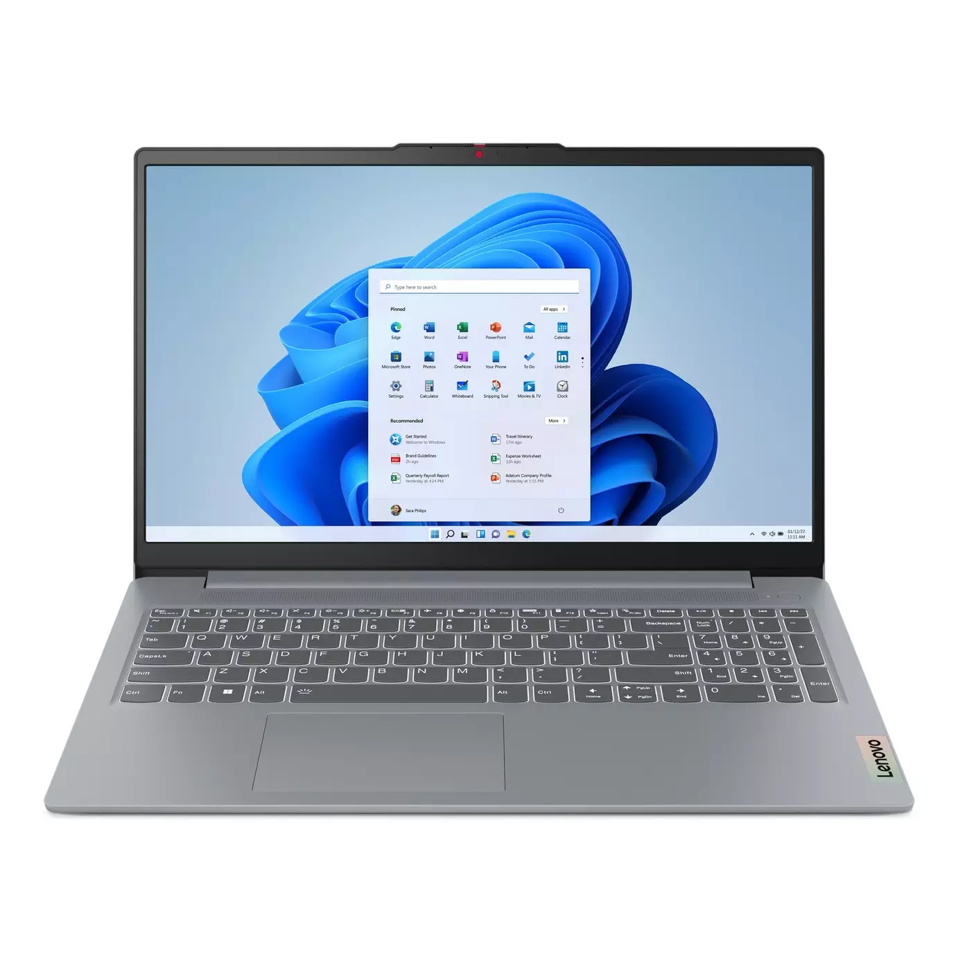 Lenovo Slim 3 15.6in AMD Athlon 4GB 128GB Laptop - Grey