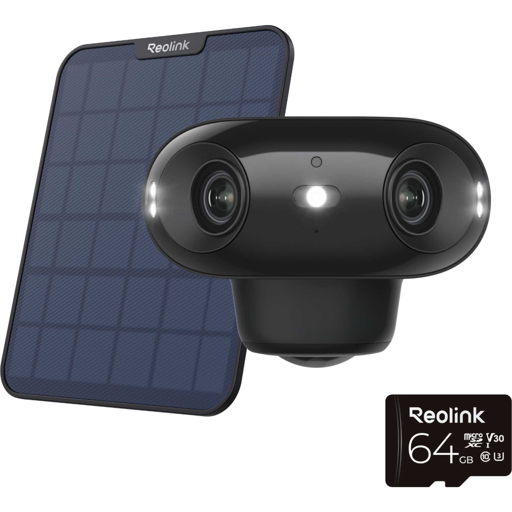 Argus Series 4K 180 Battery WiFi Outdoor Security Camera with Solar Panel + 64GB | REO