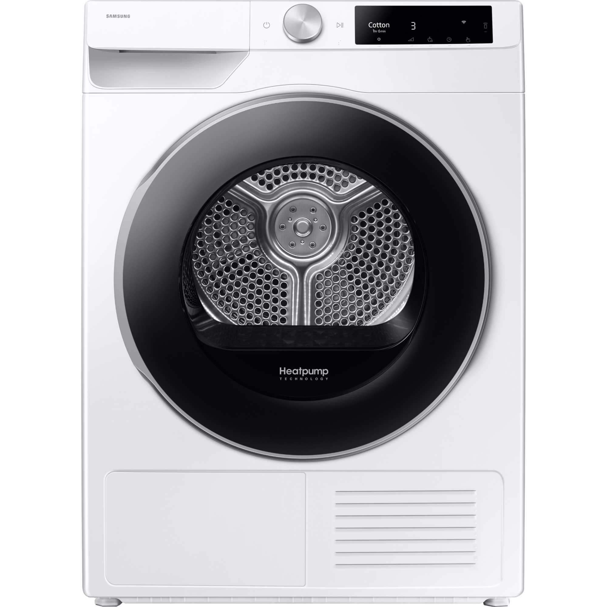 Samsung DV90T6240LE Series 7 9kg Heat Pump Smart Tumble Dryer - White
