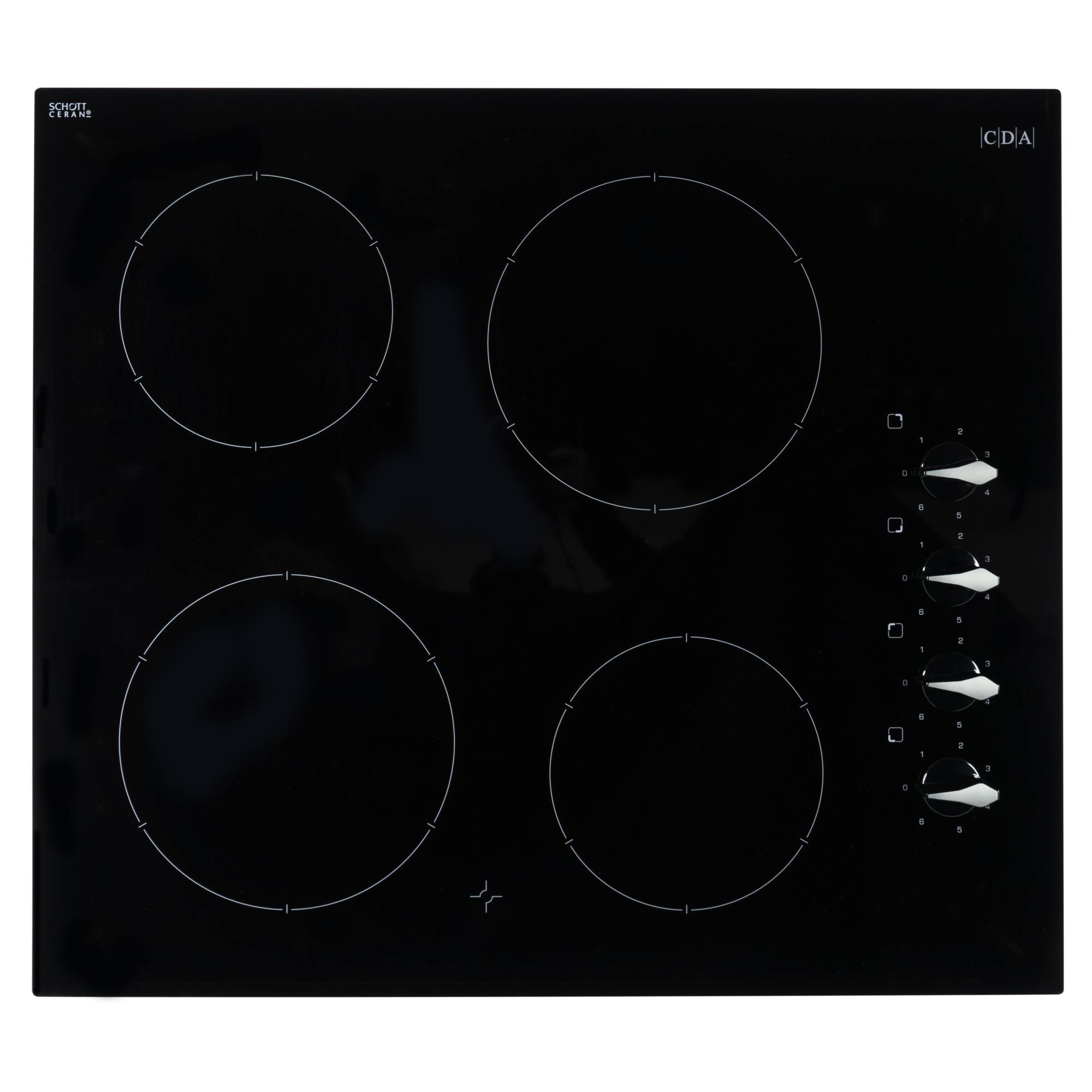 CDA HC6212FR 60cm 4 Zone Ceramic Hob