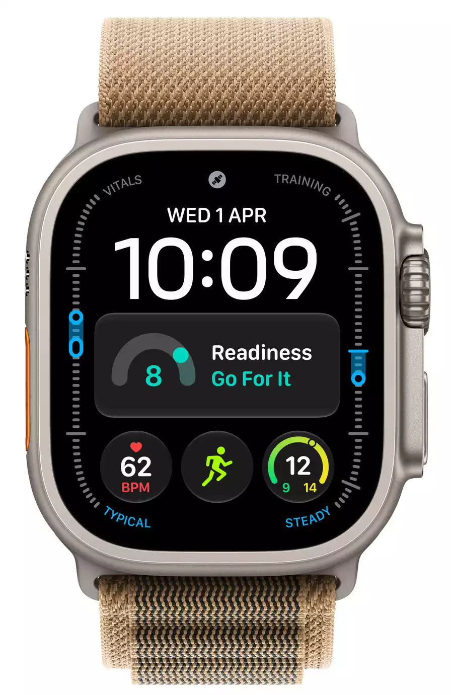Apple Watch Ultra 4 GPS + Cell 49mm Titanium Desert Alpine Loop - L