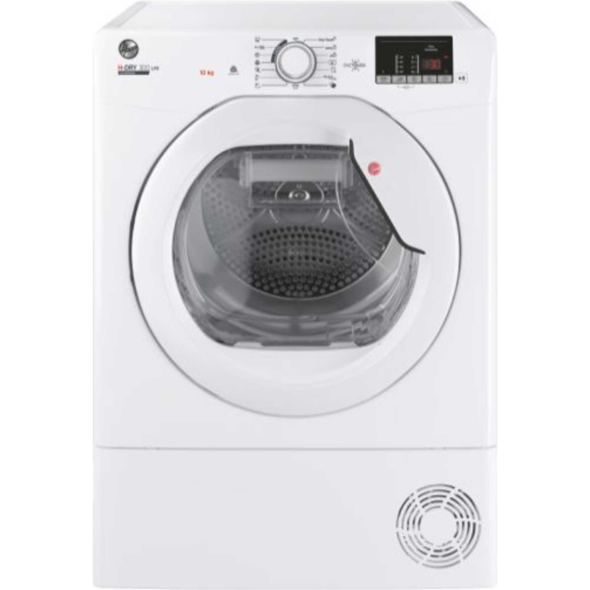 Hoover HLE C10DE-80 H-DRY 100 10kg Condenser Smart Tumble Dryer - White