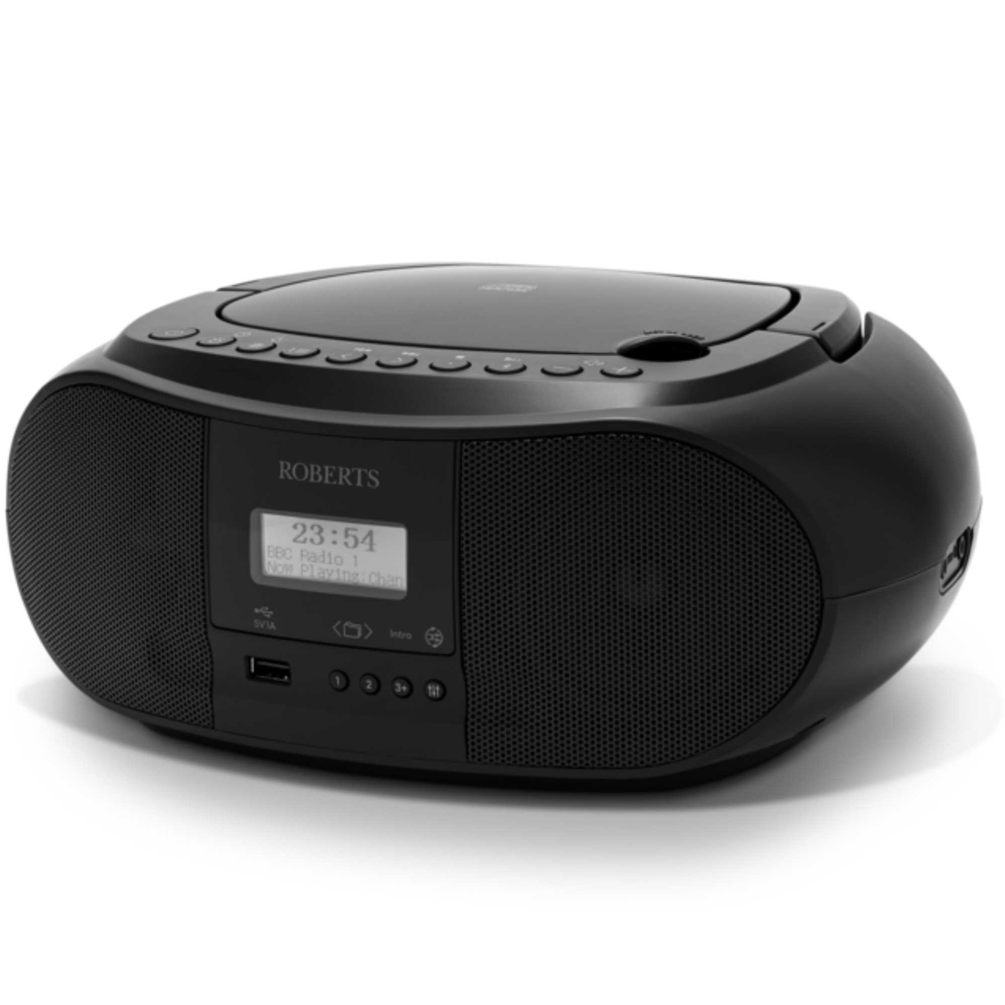 Roberts\\ Zoombox 4 DAB/FM CD Bluetooth Portable Boombox - Black