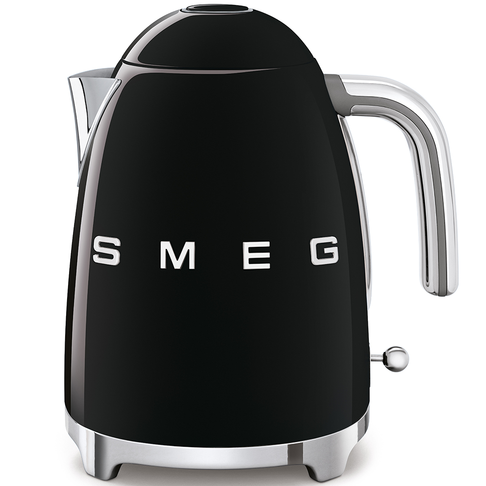 Smeg KLF03BLUK Retro Jug Kettle with 1.7L Capacity & 3000W Power - Black