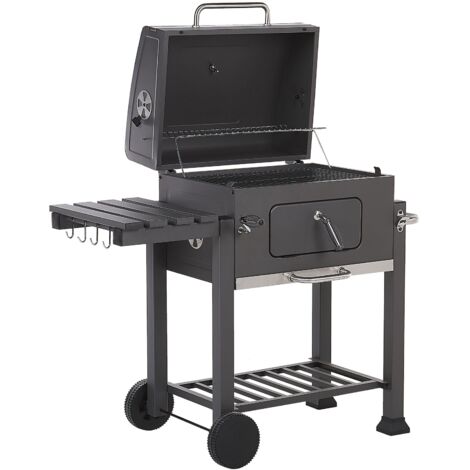 Charcoal BBQ Grill PAVLOF Metal Black