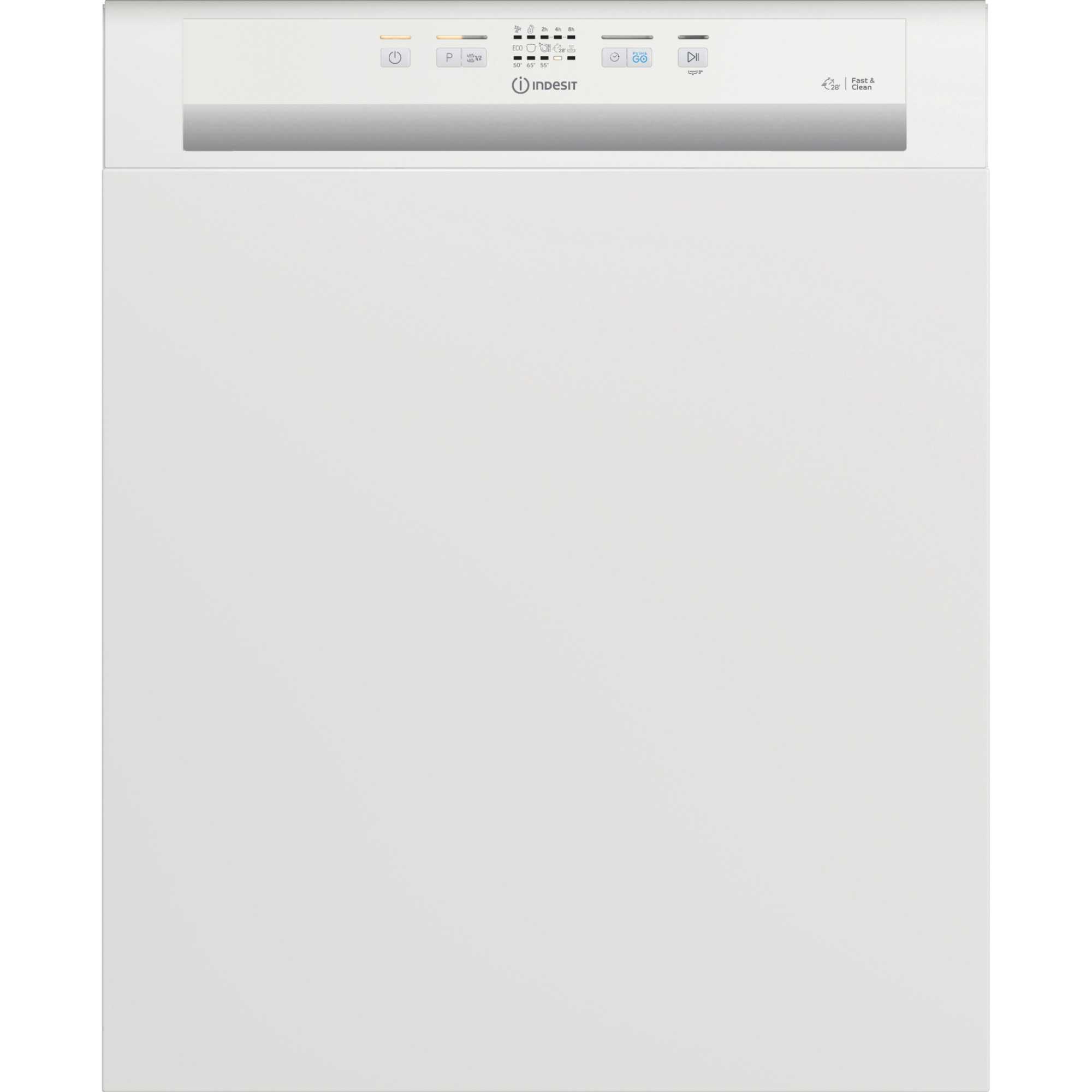 Indesit Push&Go Semi-Integrated Full-Sized Dishwasher - I3B L626 UK