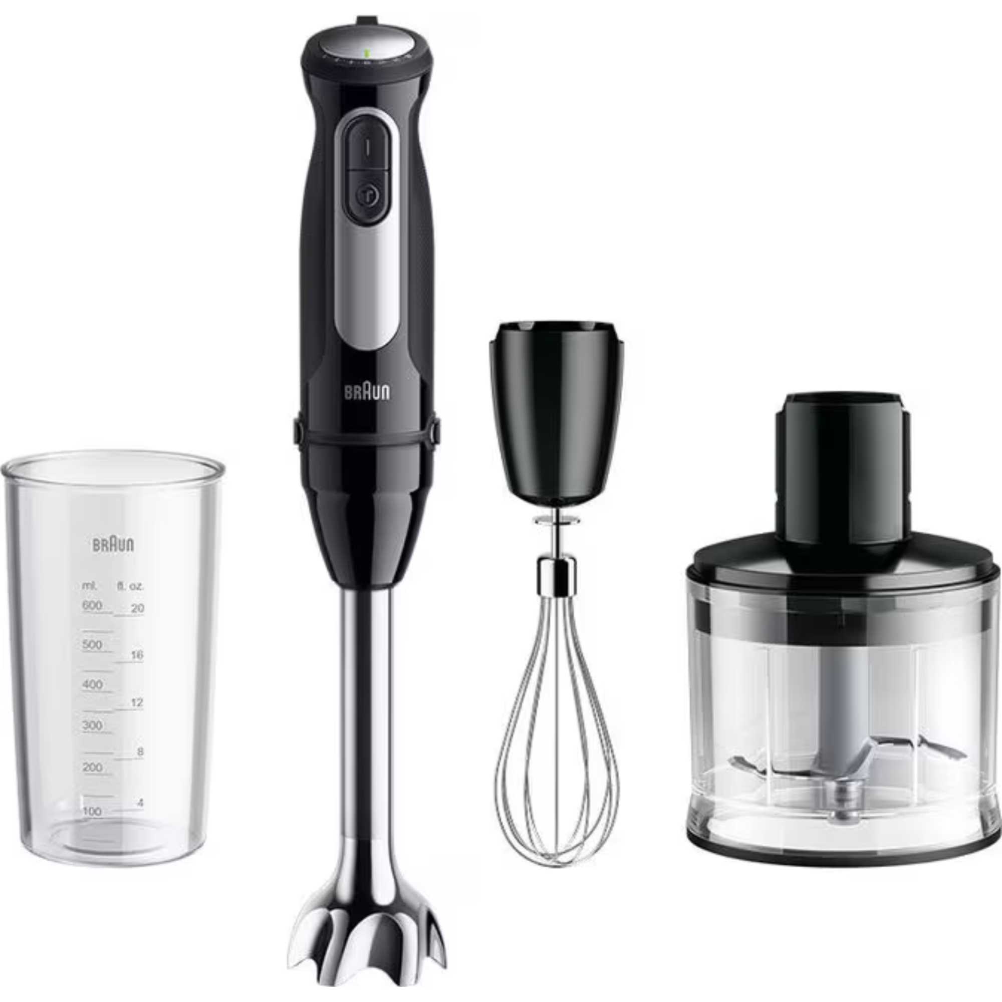 Braun MQ 55236 M MultiQuick 5 Pro Hand Blender with Chopper, Whisk & Beaker