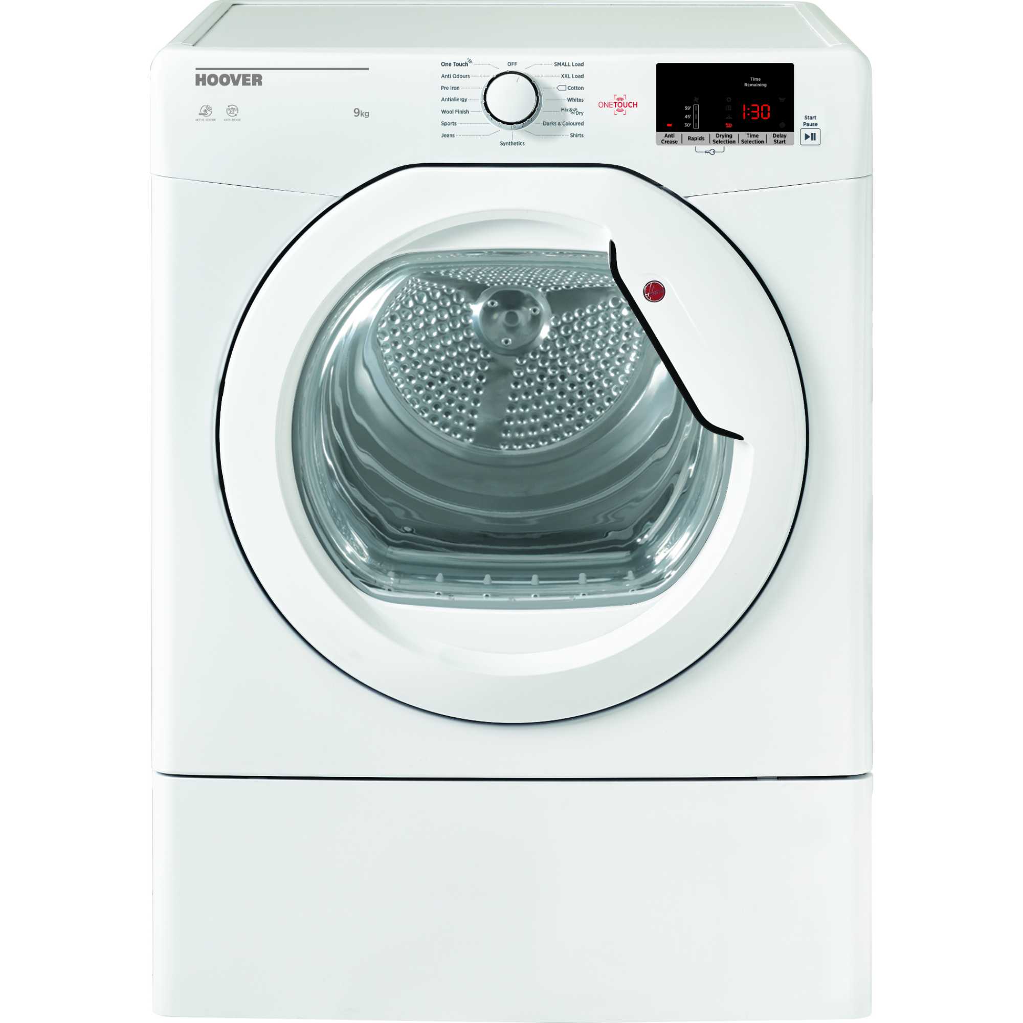 Hoover H-Dry 300 Lite 9kg Vented Tumble Dryer - HLE V9DG-8