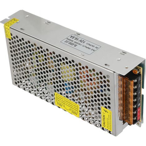 200W 12V 16.5A switching power supply, 110/220V universal transformer for LED strips, S-200-12 regulated converter, LED power supply