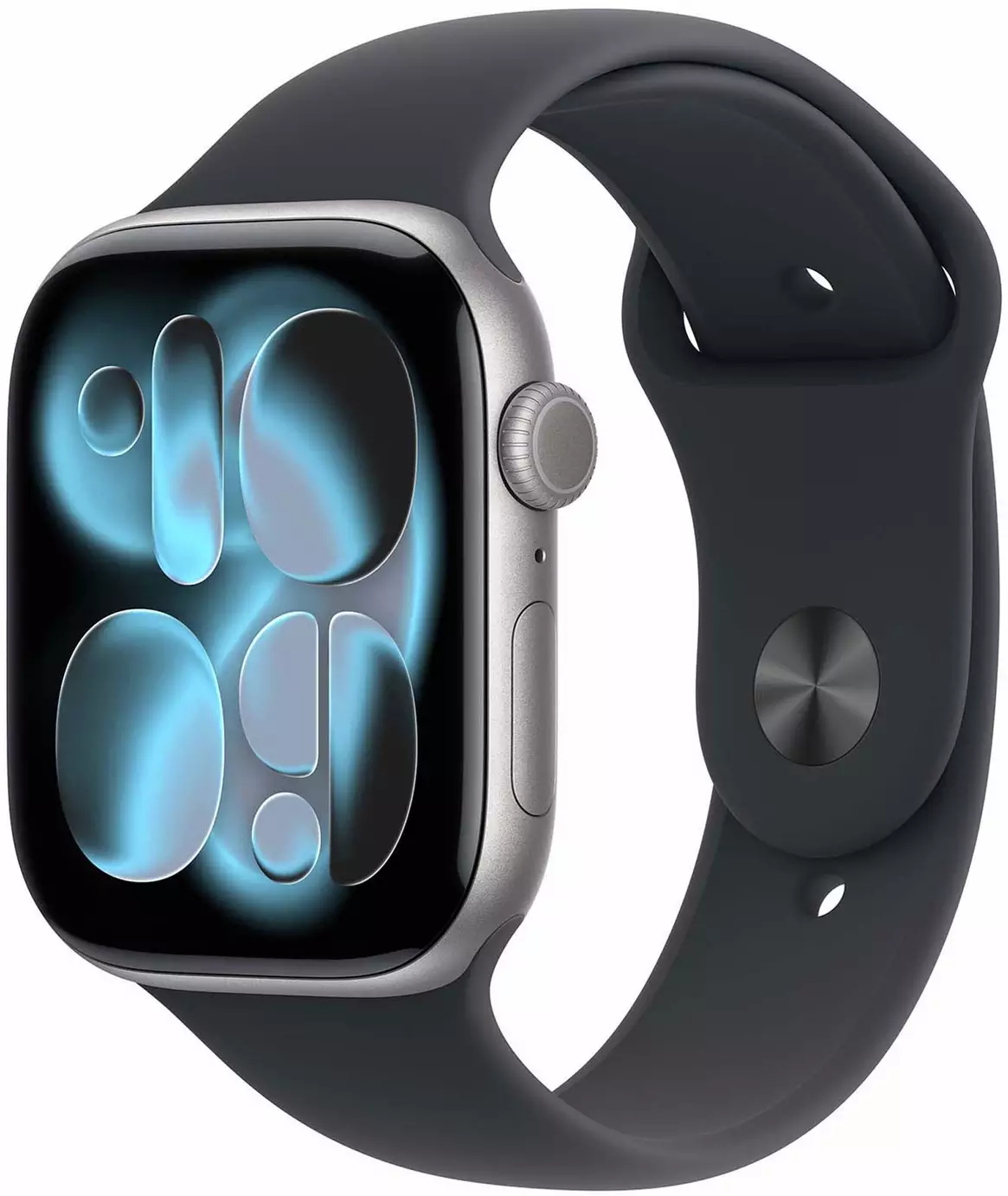 Apple Watch Series 11 GPS+Cell 46mm Black Sport Band - M/L