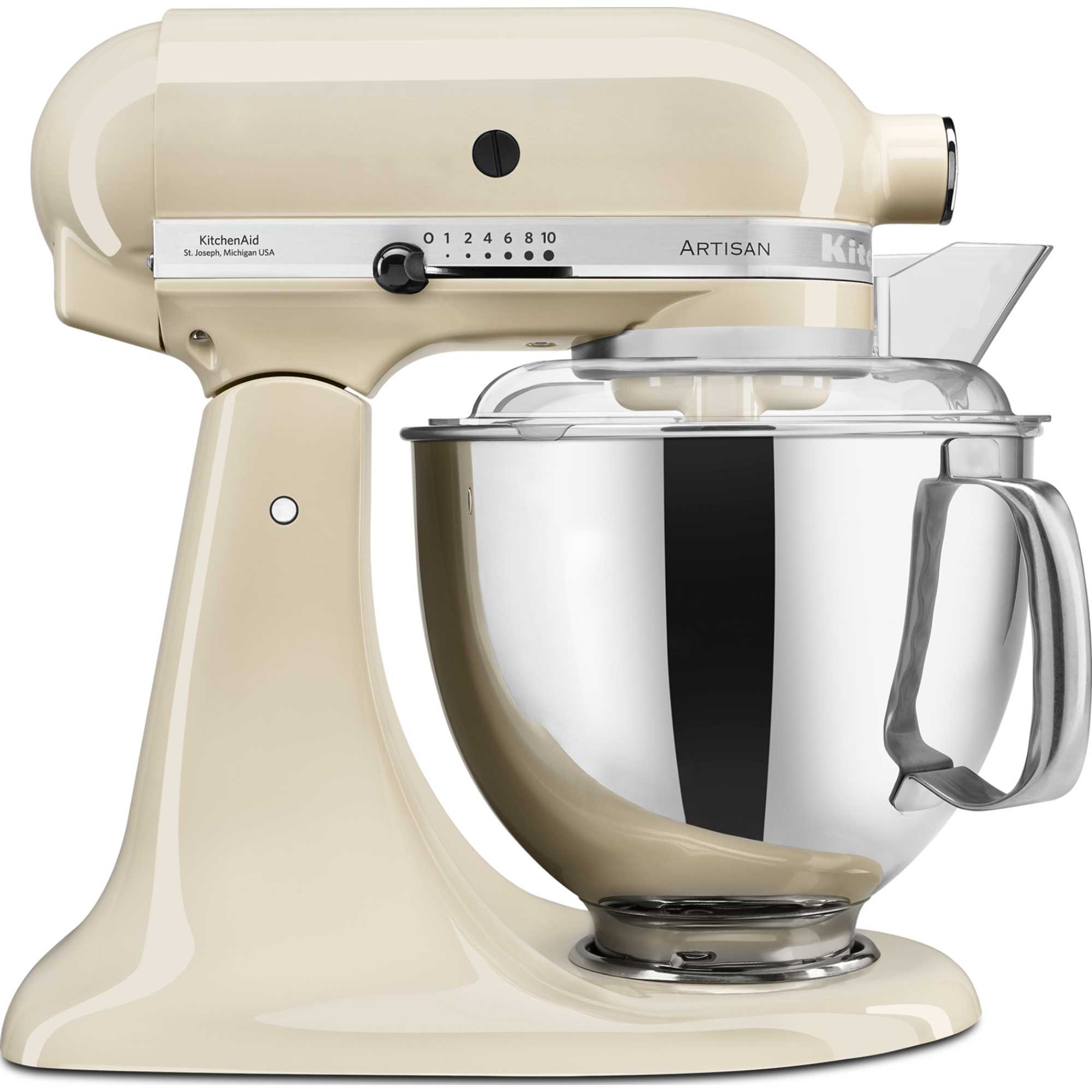 KitchenAid 5KSM175PSBAC 300W 4.8L Artisan Stand Mixer - Cream