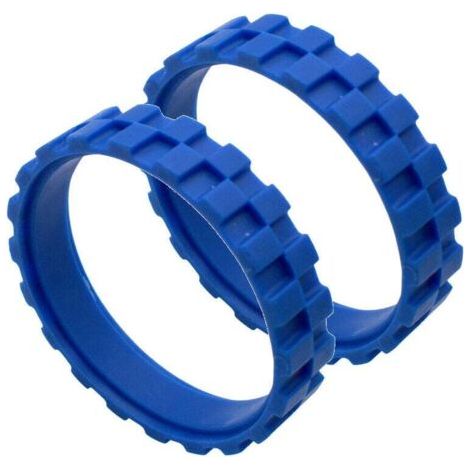 Rubber wheel, compatible with the center wheel with non-slip rubber tires (blue)-
