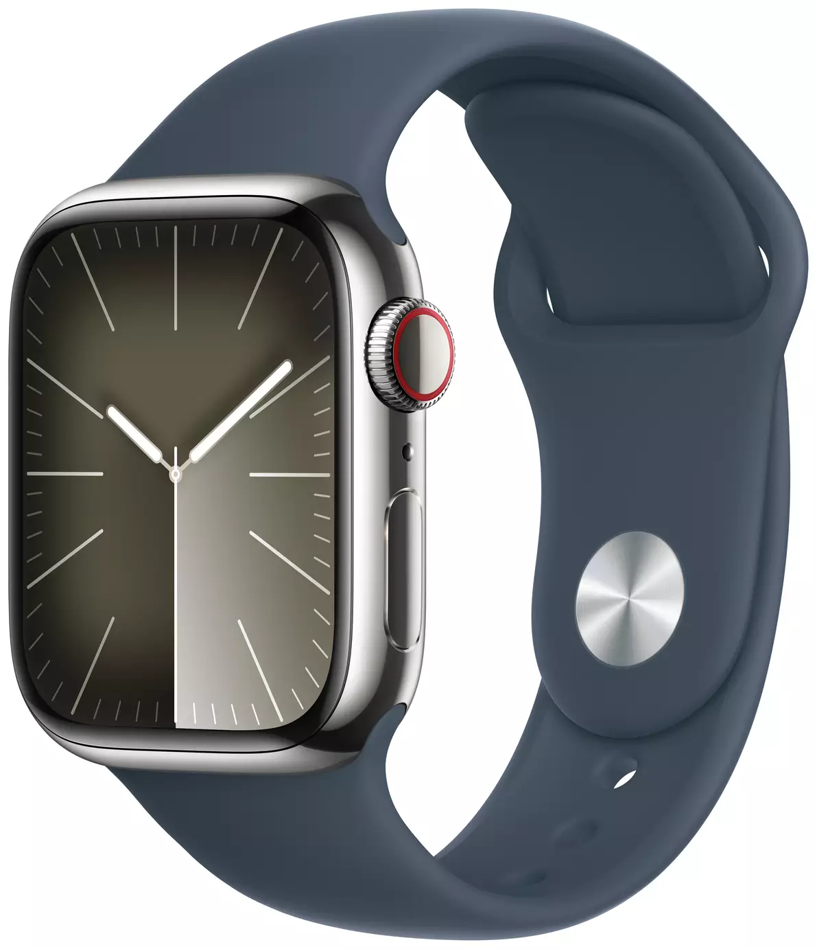 Apple Watch Series 9 GPS+Cell 41mm Steel Storm Blue Band M/L