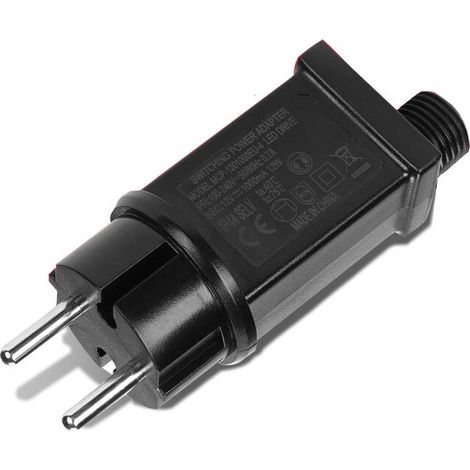 12V LED Power Supply, IP44 LED Transformer Low Voltage LED Adapter Driver for Christmas Light, String Light