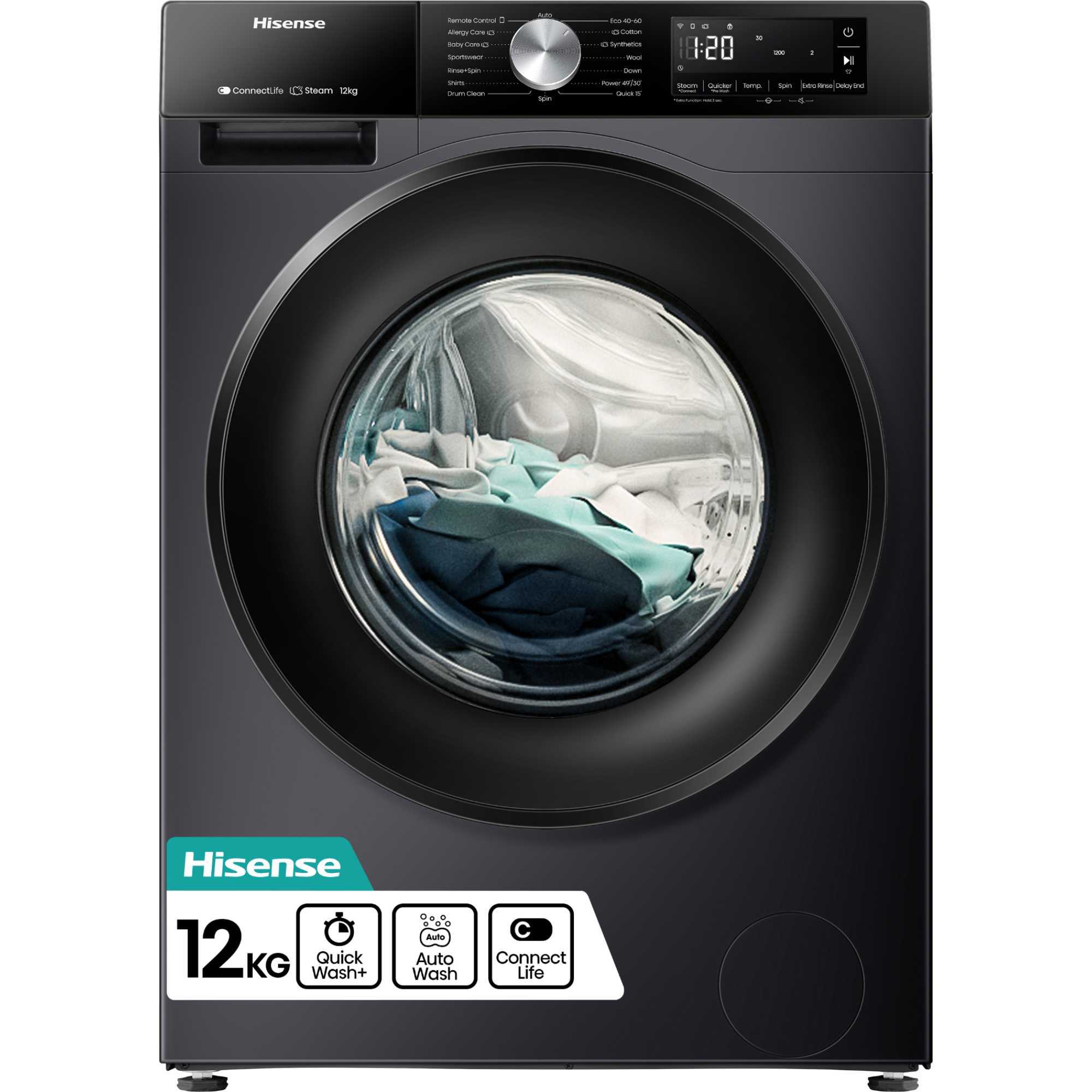 Hisense 3S Series 12kg 1400rpm Washing Machine