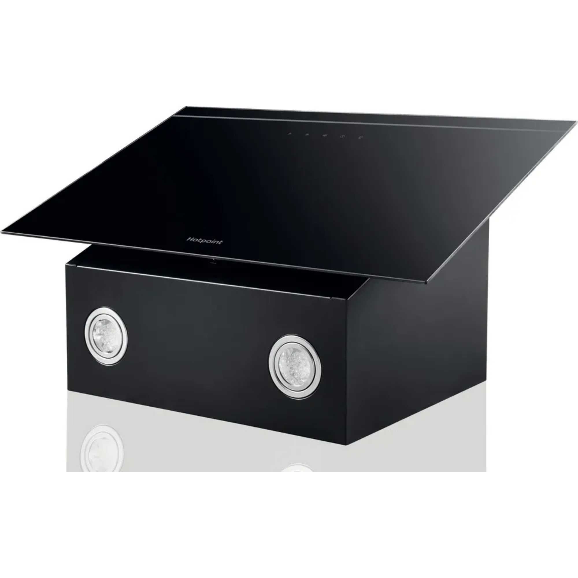 Hotpoint PHVP62FLMK 60cm Chimney Cooker Hood - Black