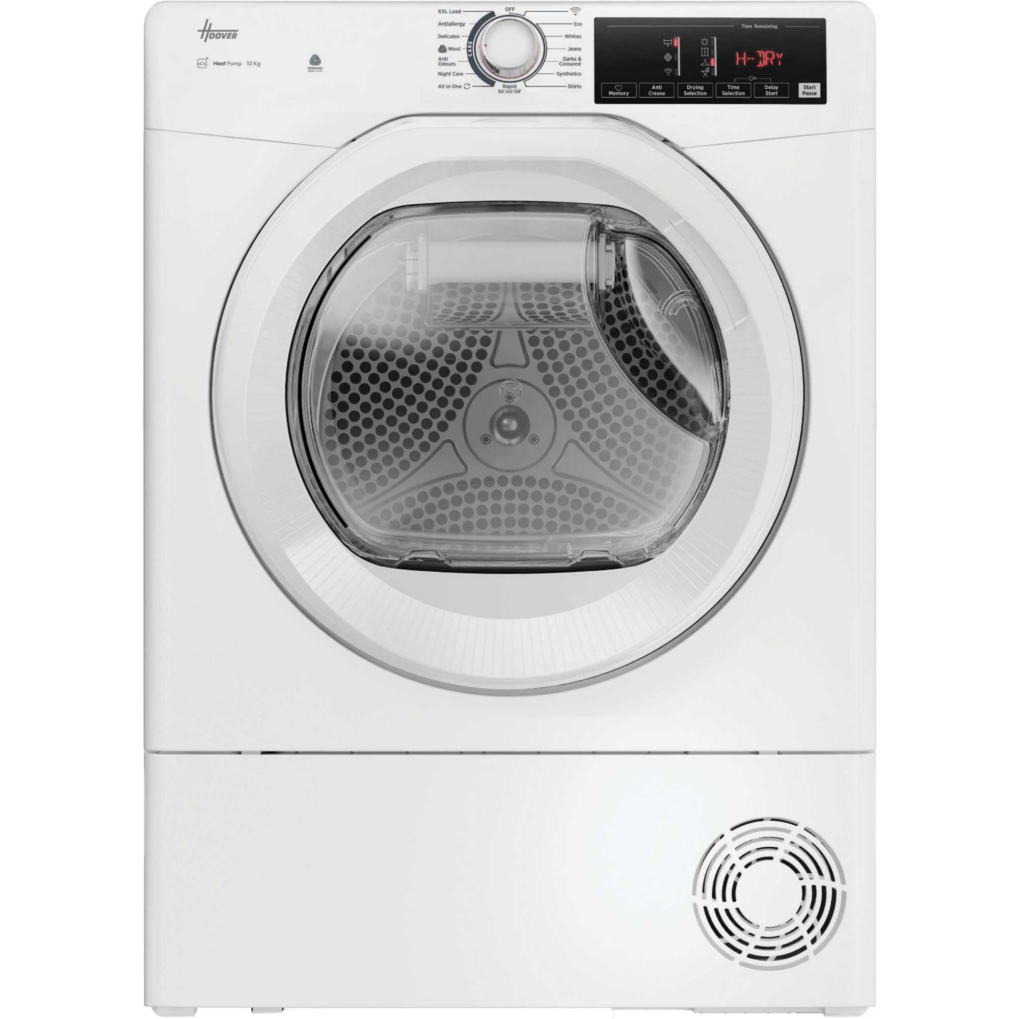 Hoover\\ H-Dry 350 10kg Heat Pump Tumble Dryer - HRE H10N2TE-80