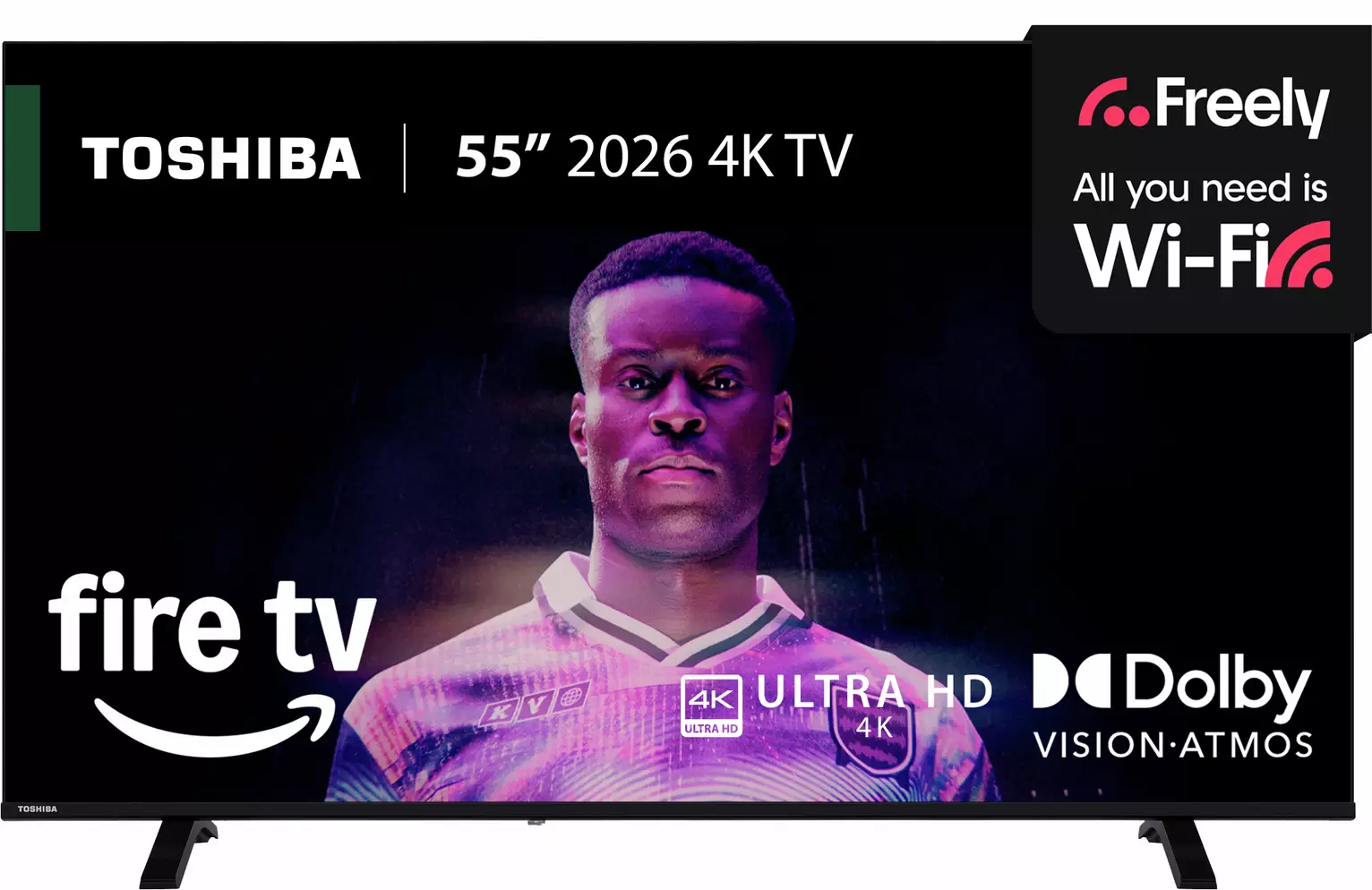 Toshiba 55 Inch 55UF2653DB Smart 4K UHD HDR Freely Fire TV
