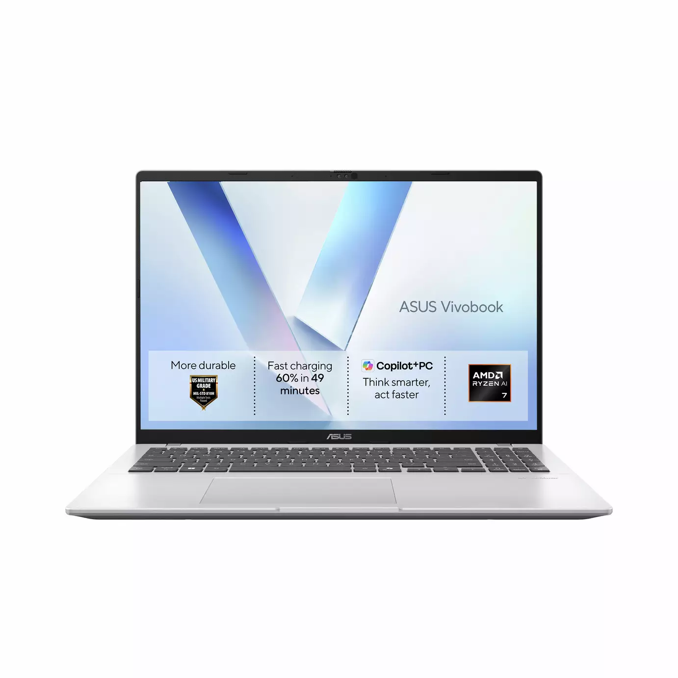 Asus Vivobook 16In R9 AI 16GB 512 GB Laptop - Silver