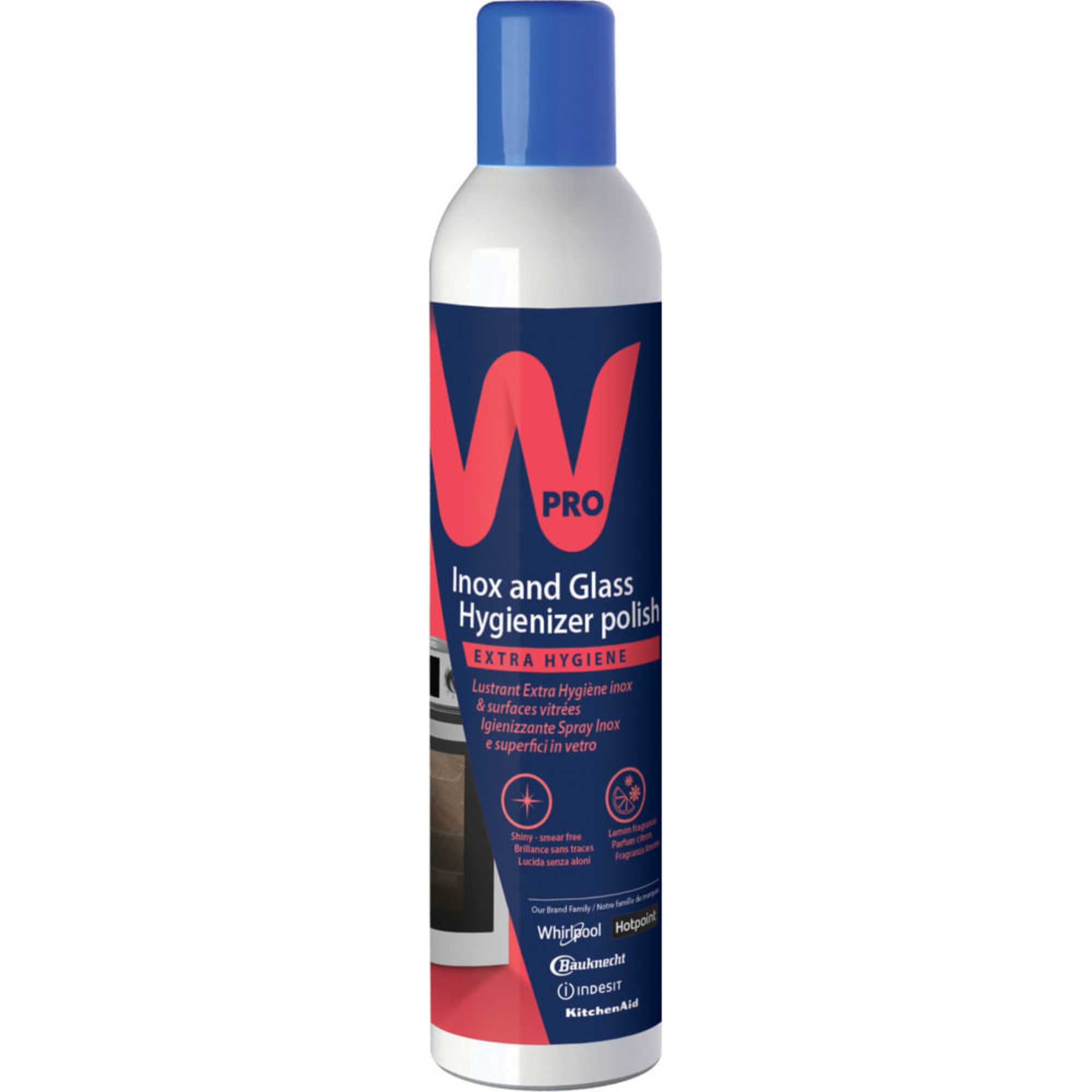 C00385634 400ml Stainless Steel & Glass Cleaning Spray - Lemon Fragrance | WPRO